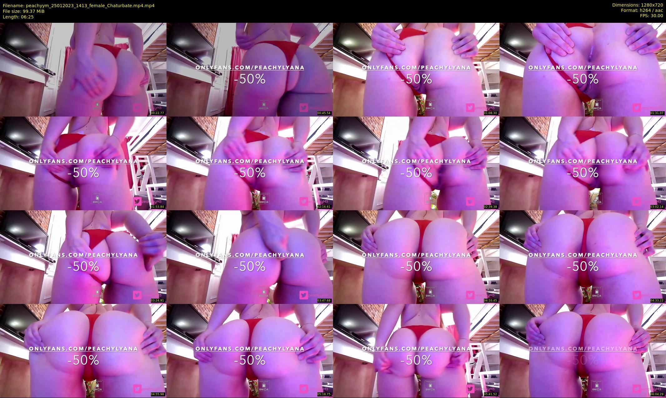 peachyym — 7 minute Chaturbate female cam show recording, 720p, Jan 25, 2023