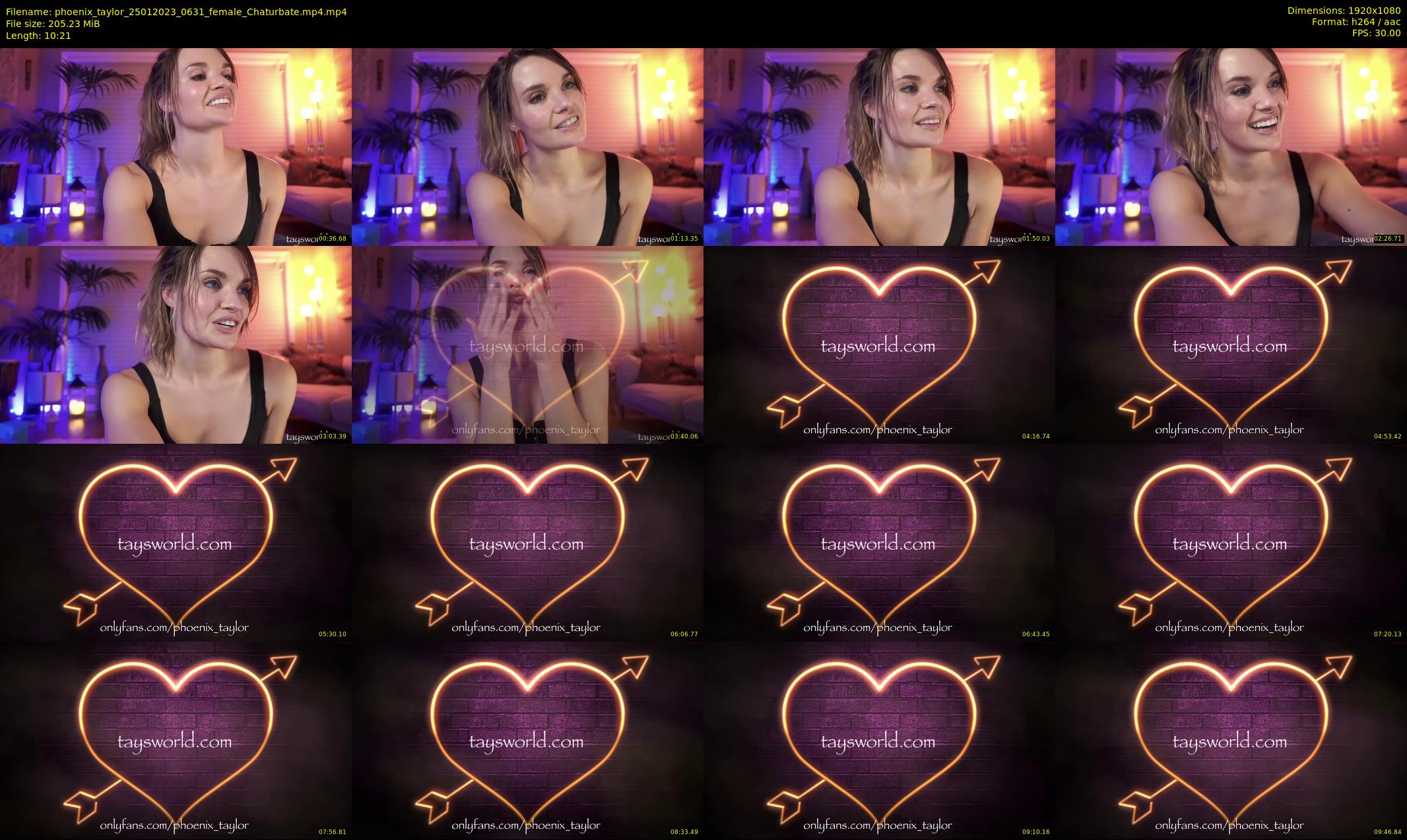 phoenix_taylor — 11 minute Chaturbate female cam show recording, 1080p, Jan 25, 2023