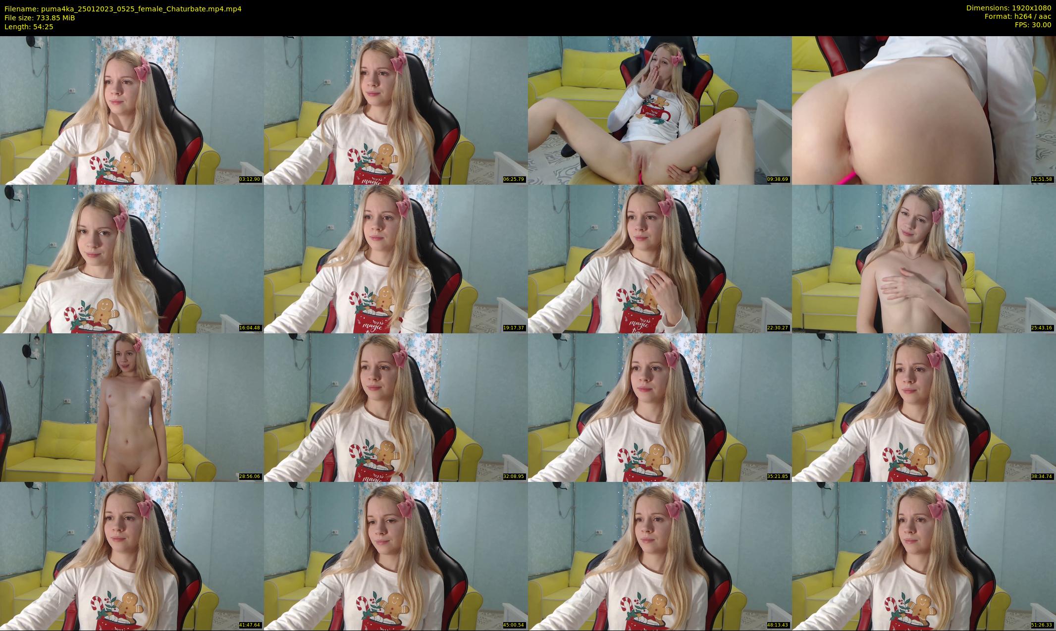 puma4ka — 55 minute Chaturbate female cam show recording, 1080p, Jan 25, 2023
