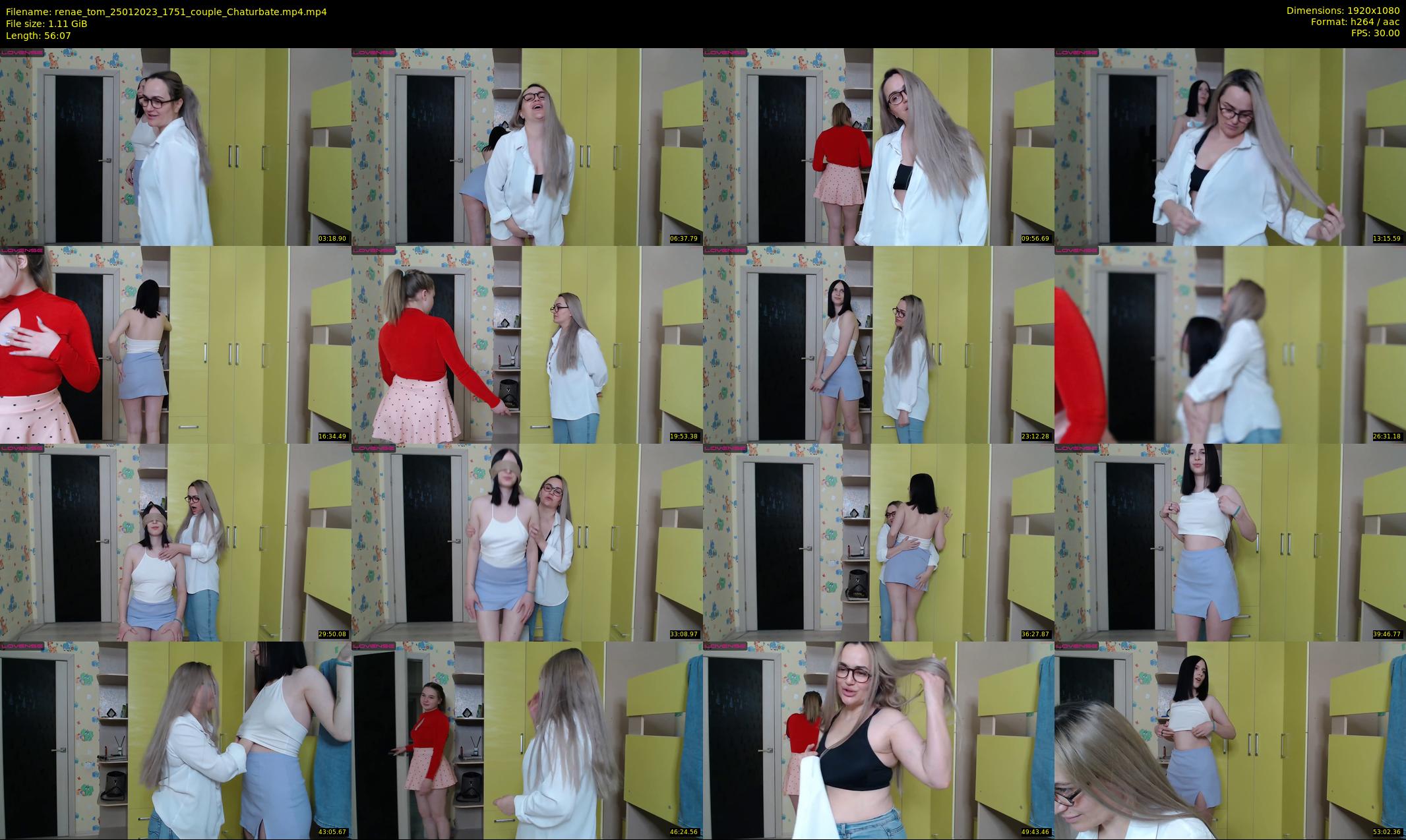 renae_tom — 57 minute Chaturbate couple cam show recording, 1080p, Jan 25, 2023
