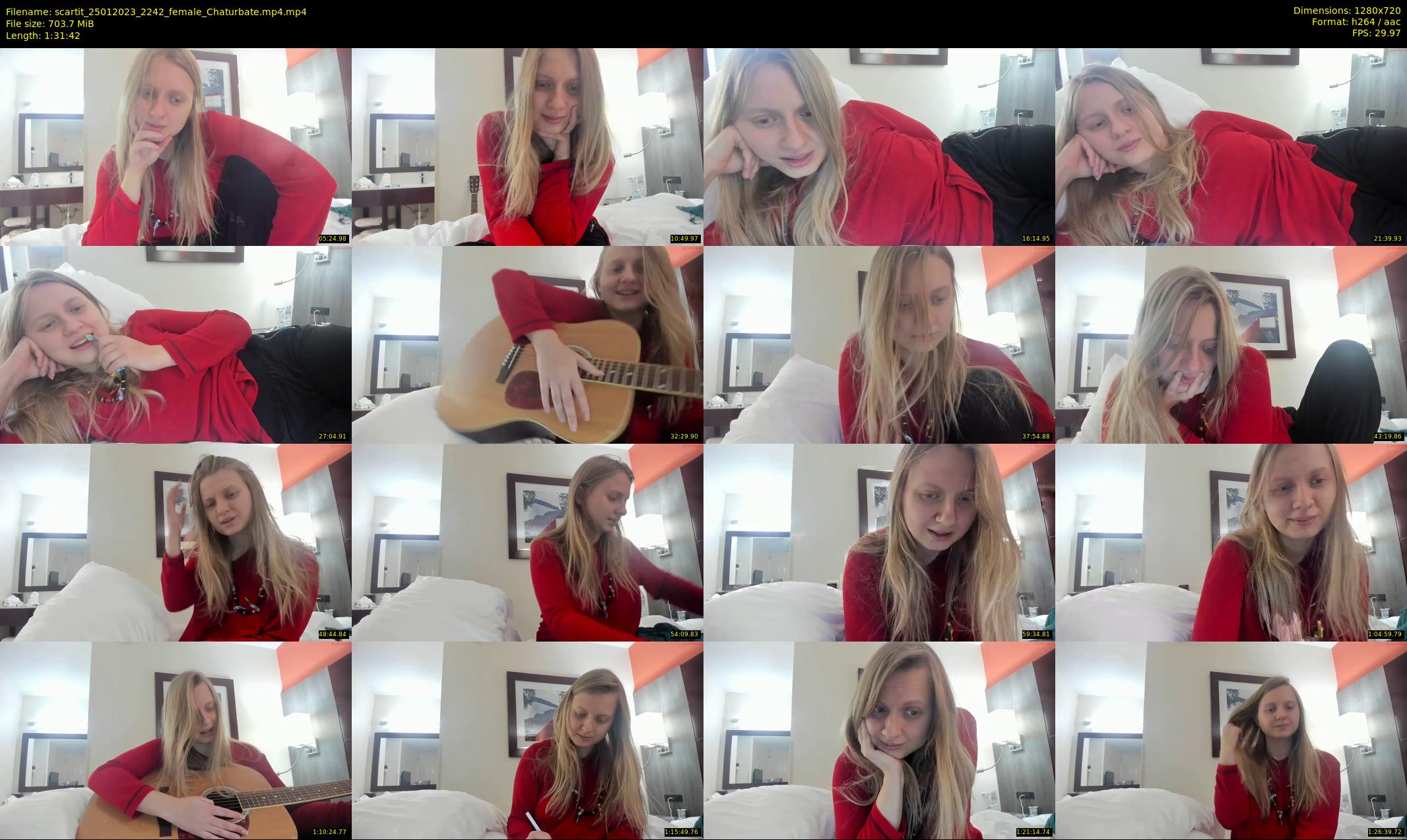 scartit — 92 minute Chaturbate female cam show recording, 720p, Jan 25, 2023