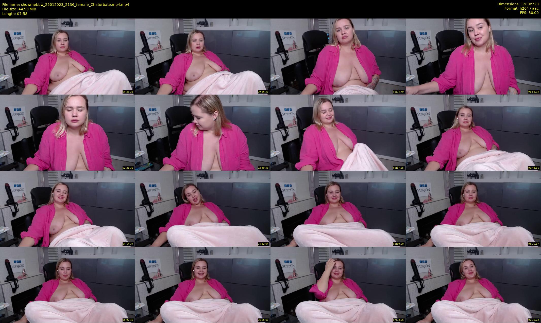 showmebbw — 8 minute Chaturbate female cam show recording, 720p, Jan 25, 2023
