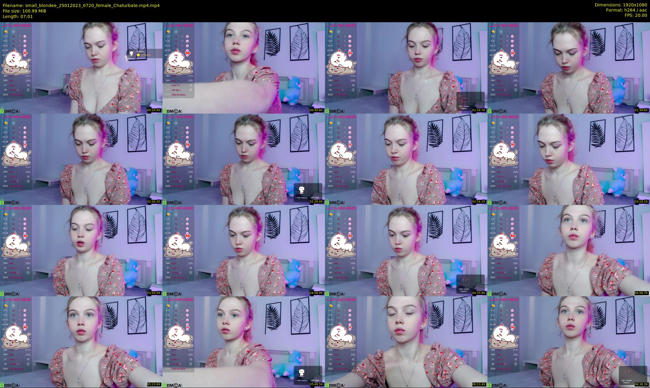 small_blondee — 8 minute Chaturbate female cam show recording, 1080p, Jan 25, 2023