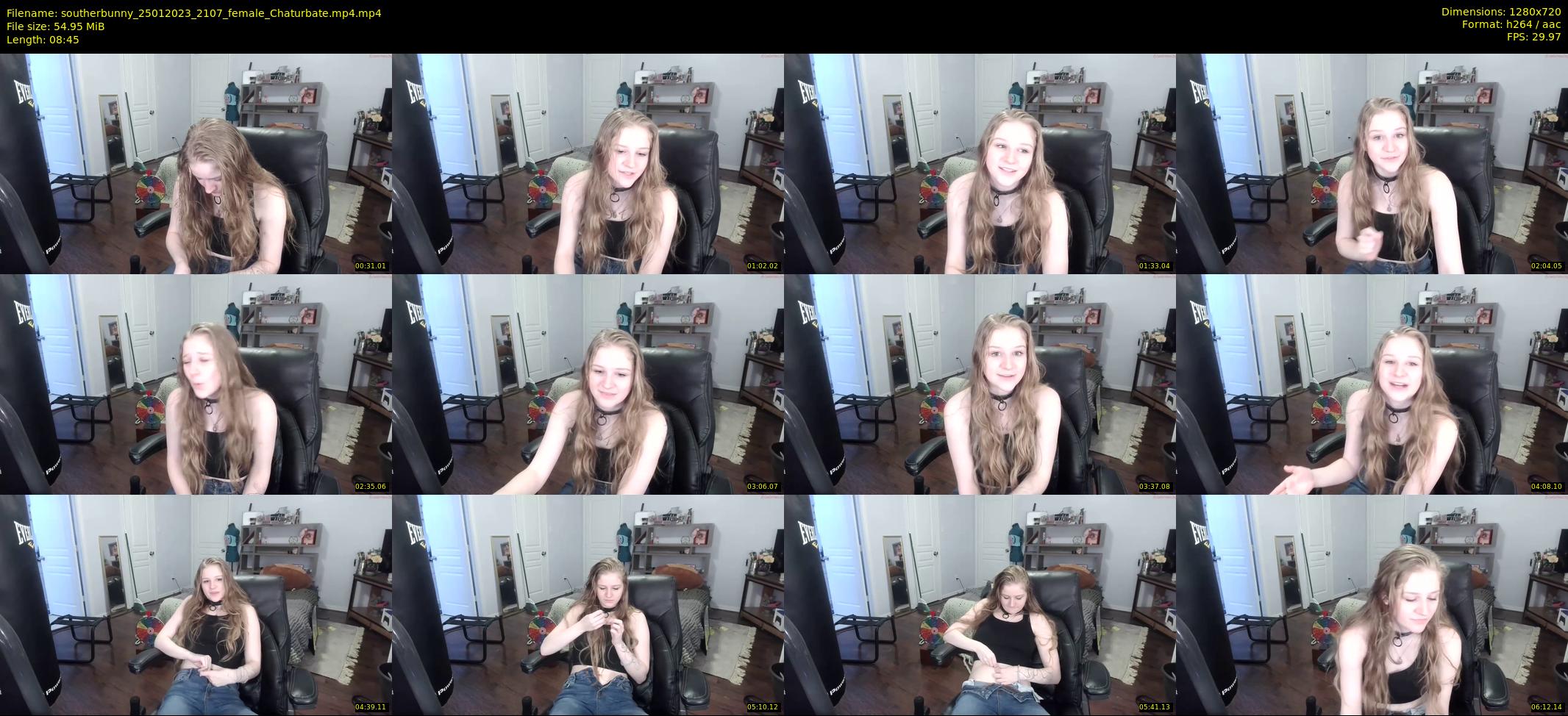 southerbunny — 9 minute Chaturbate female cam show recording, 720p, Jan 25, 2023