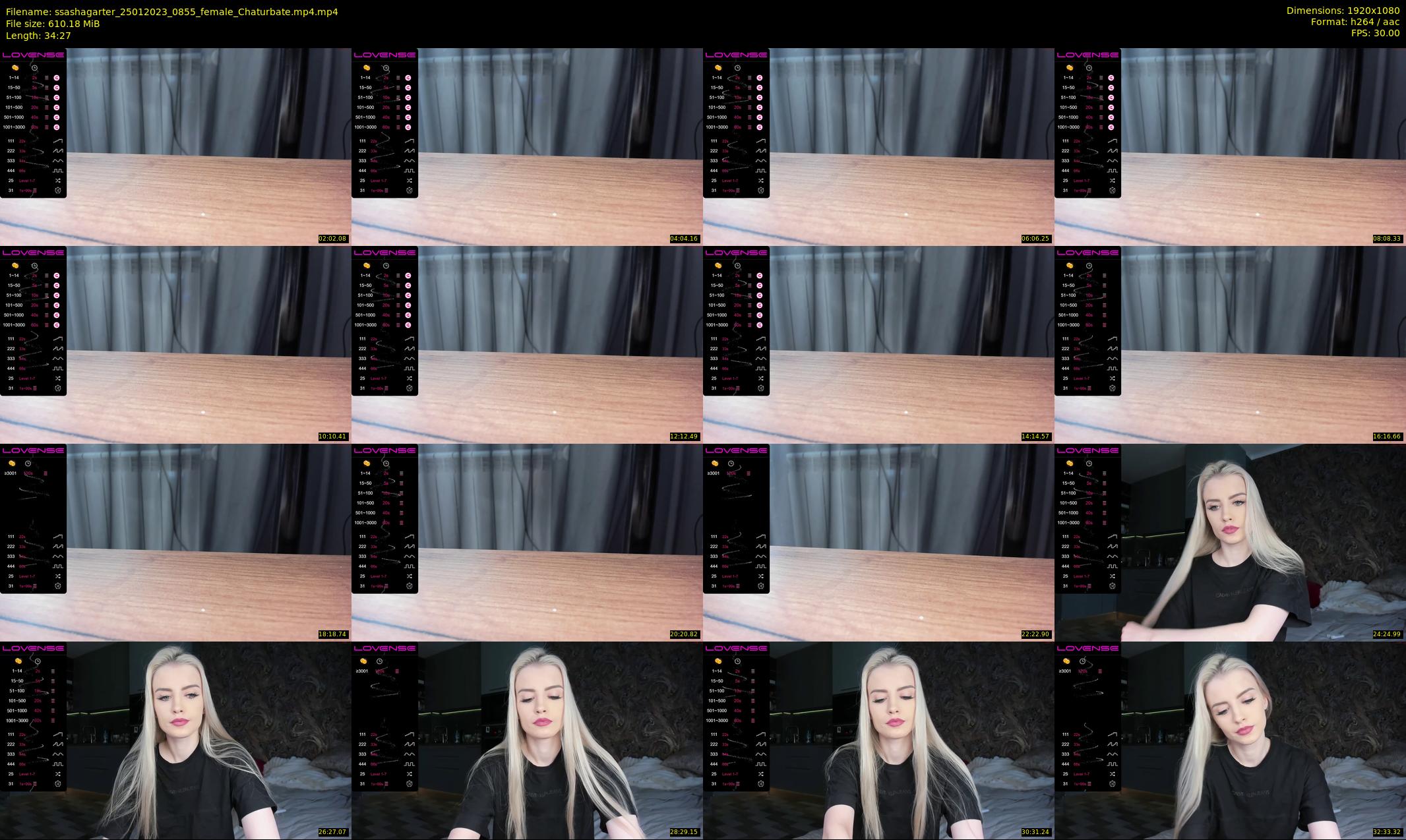 ssashagarter — 35 minute Chaturbate female cam show recording, 1080p, Jan 25, 2023