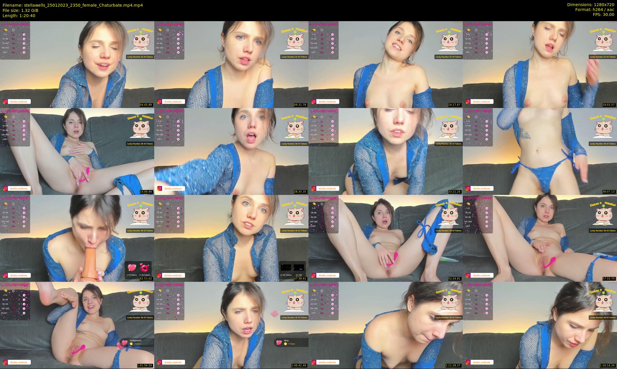 stellawells — 81 minute Chaturbate female cam show recording, 720p, Jan 25, 2023