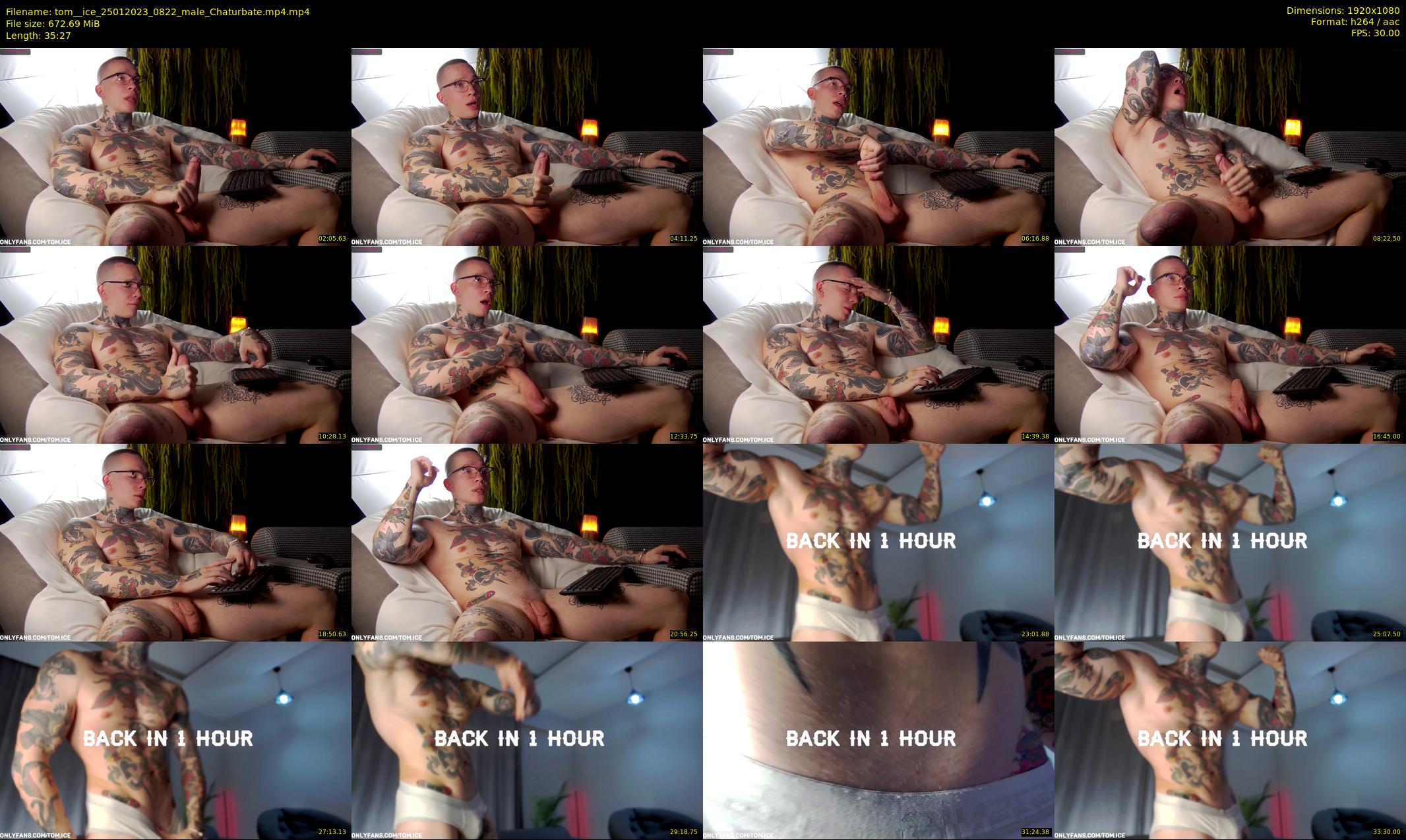 tom__ice — 36 minute Chaturbate male cam show recording, 1080p, Jan 25, 2023
