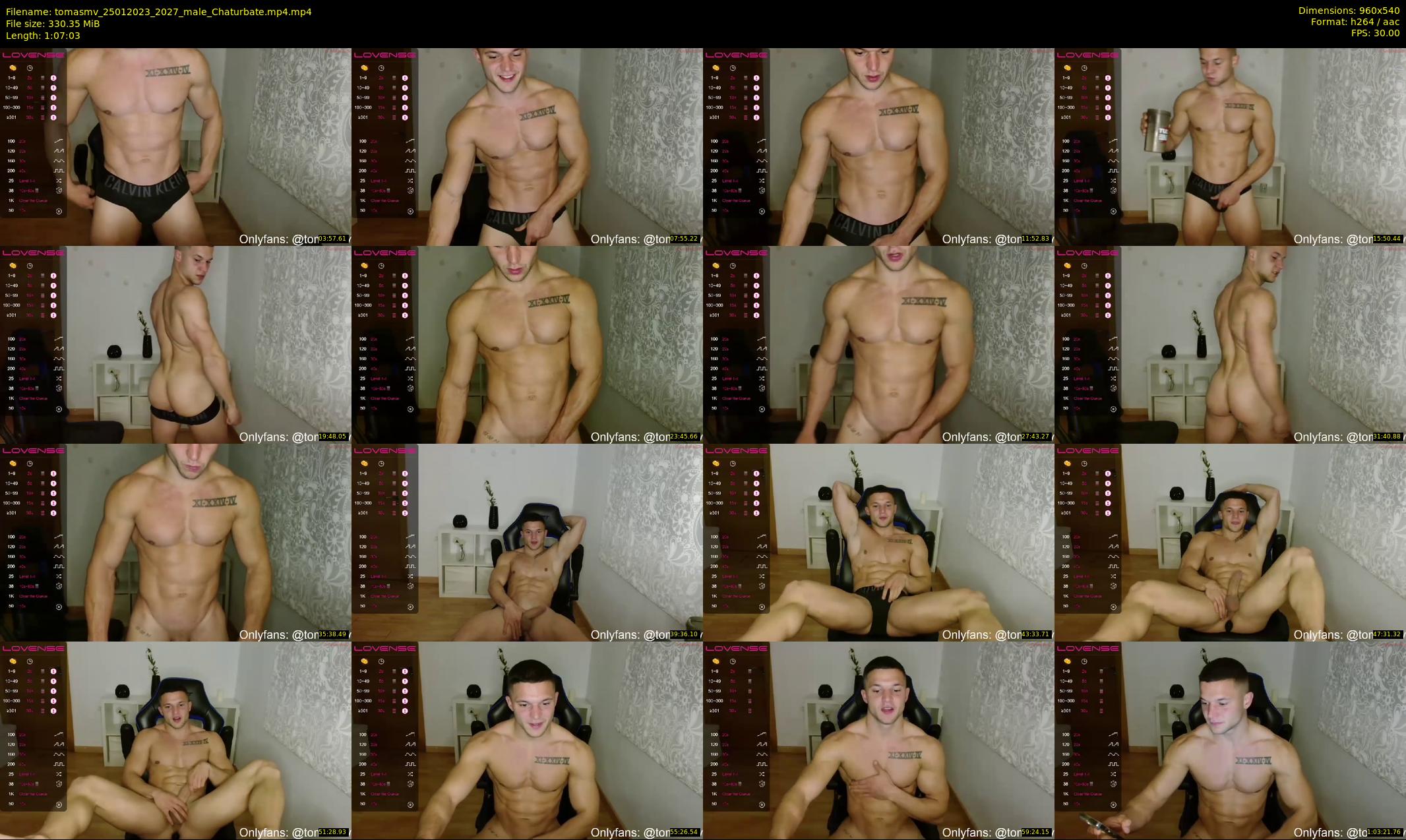 tomasmv — 68 minute Chaturbate male cam show recording, 480p, Jan 25, 2023