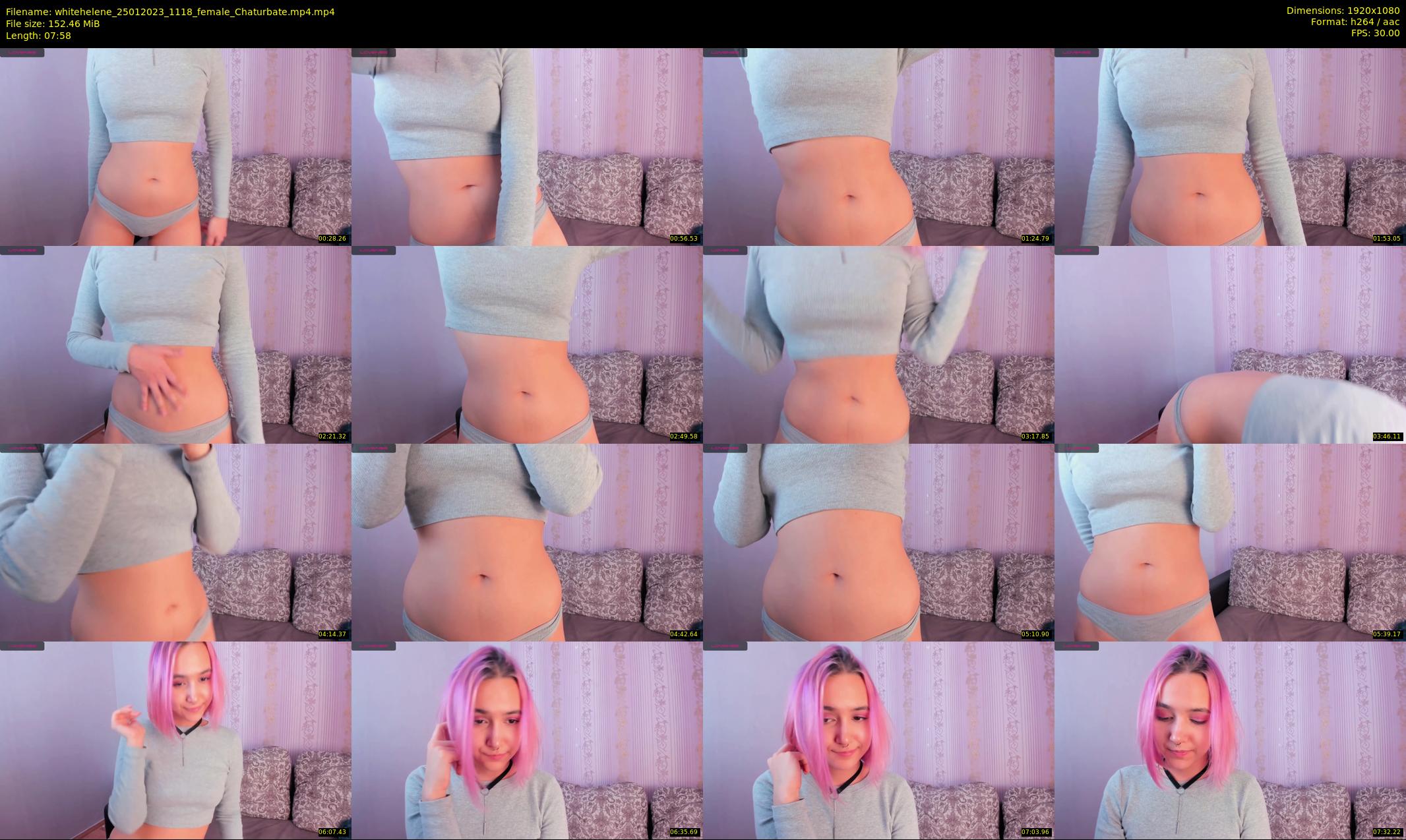 whitehelene — 8 minute Chaturbate female cam show recording, 1080p, Jan 25, 2023