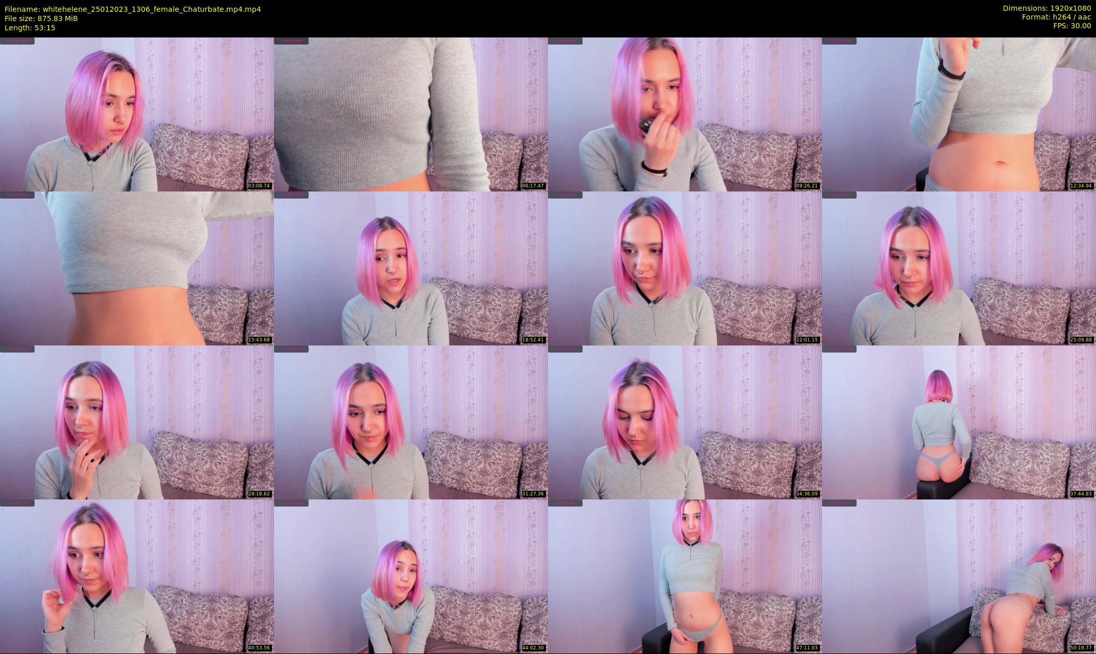 whitehelene — 54 minute Chaturbate female cam show recording, 1080p, Jan 25, 2023