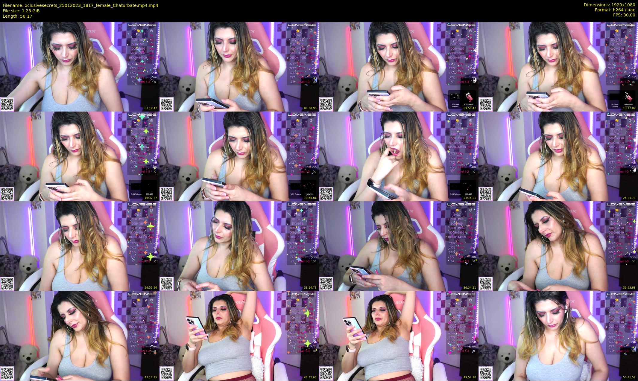 xclusivesecrets — 57 minute Chaturbate female cam show recording, 1080p, Jan 25, 2023