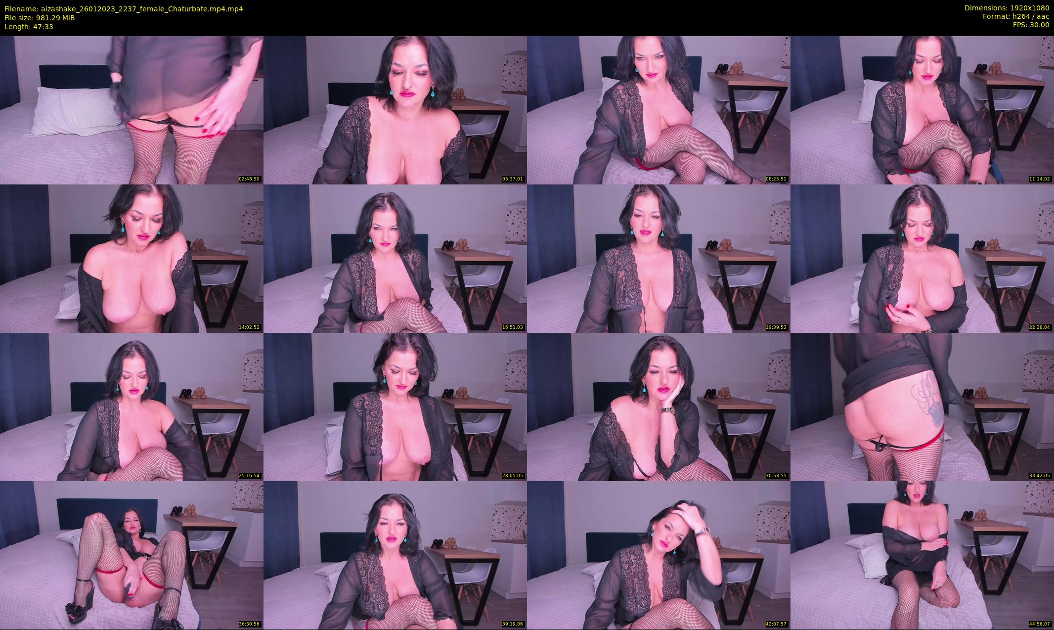 aizashake — 48 minute Chaturbate female cam show recording, 1080p, Jan 26, 2023