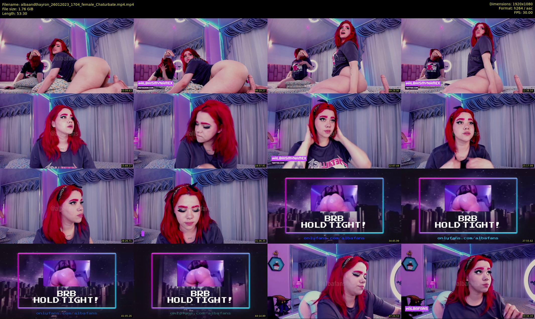 albaandthayron — 54 minute Chaturbate couple cam show recording, 1080p, Jan 26, 2023