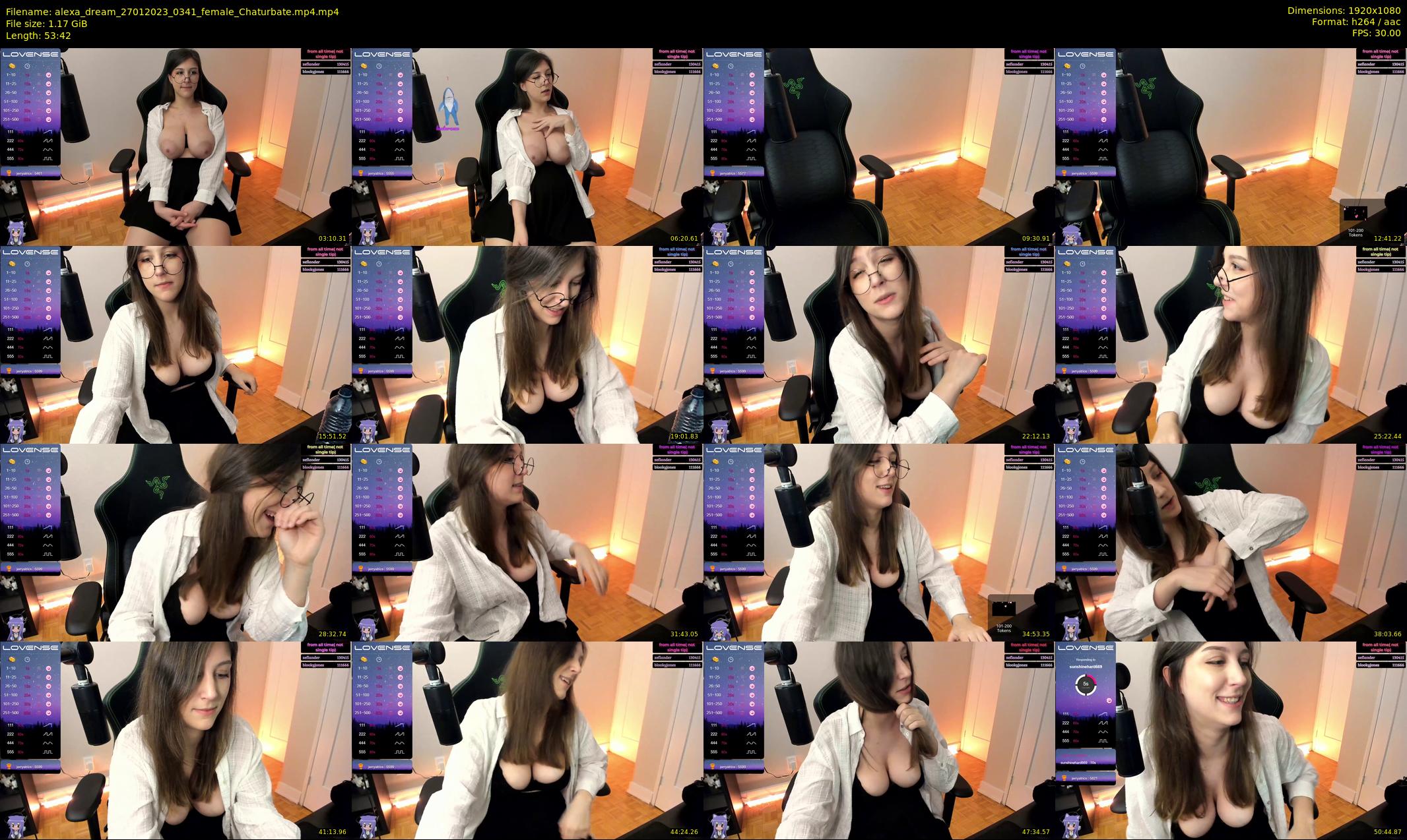 alexa_dream — 54 minute Chaturbate female cam show recording, 1080p, Jan 27, 2023