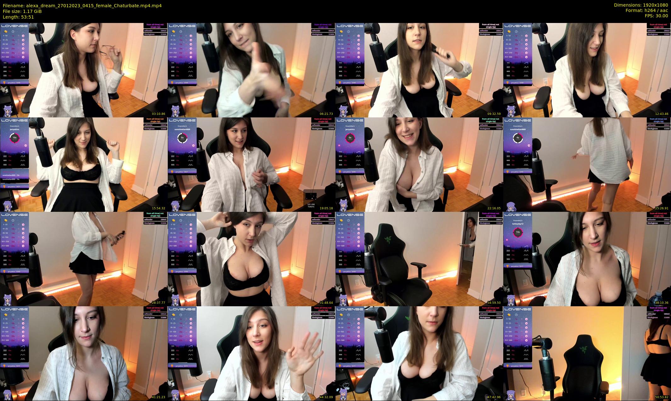 alexa_dream — 54 minute Chaturbate female cam show recording, 1080p, Jan 27, 2023