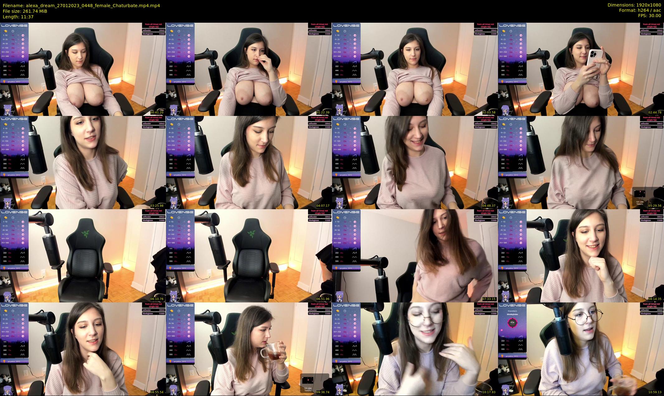 alexa_dream — 12 minute Chaturbate female cam show recording, 1080p, Jan 27, 2023