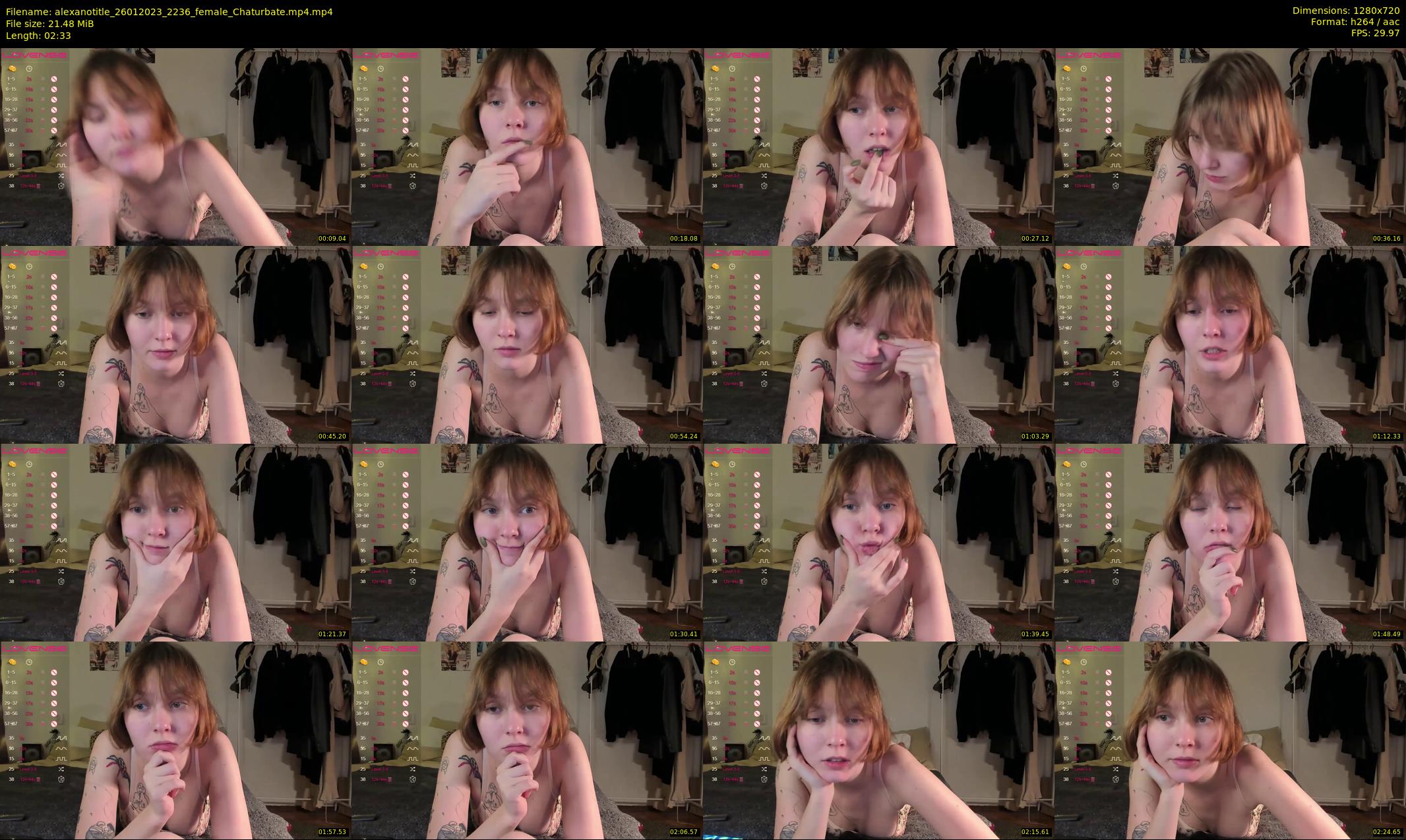 alexanotitle — 3 minute Chaturbate female cam show recording, 720p, Jan 26, 2023
