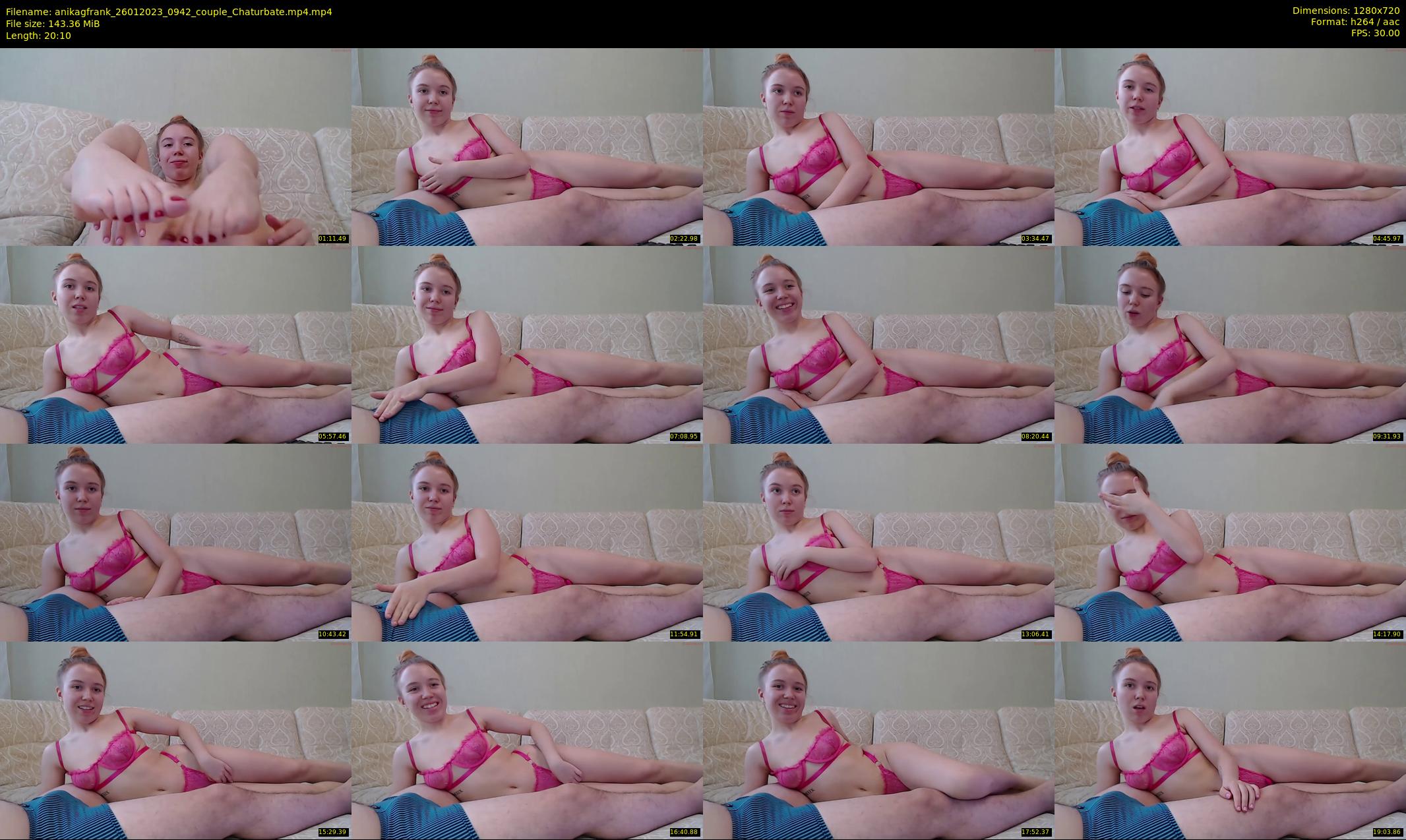 anikagfrank — 21 minute Chaturbate couple cam show recording, 720p, Jan 26, 2023