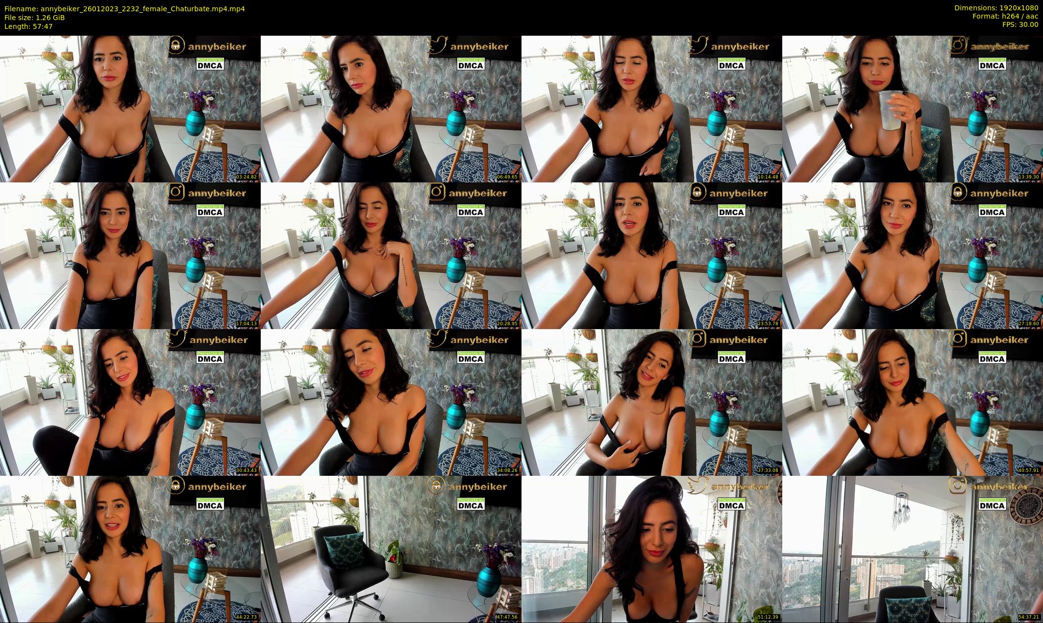 annybeiker — 58 minute Chaturbate female cam show recording, 1080p, Jan 26, 2023