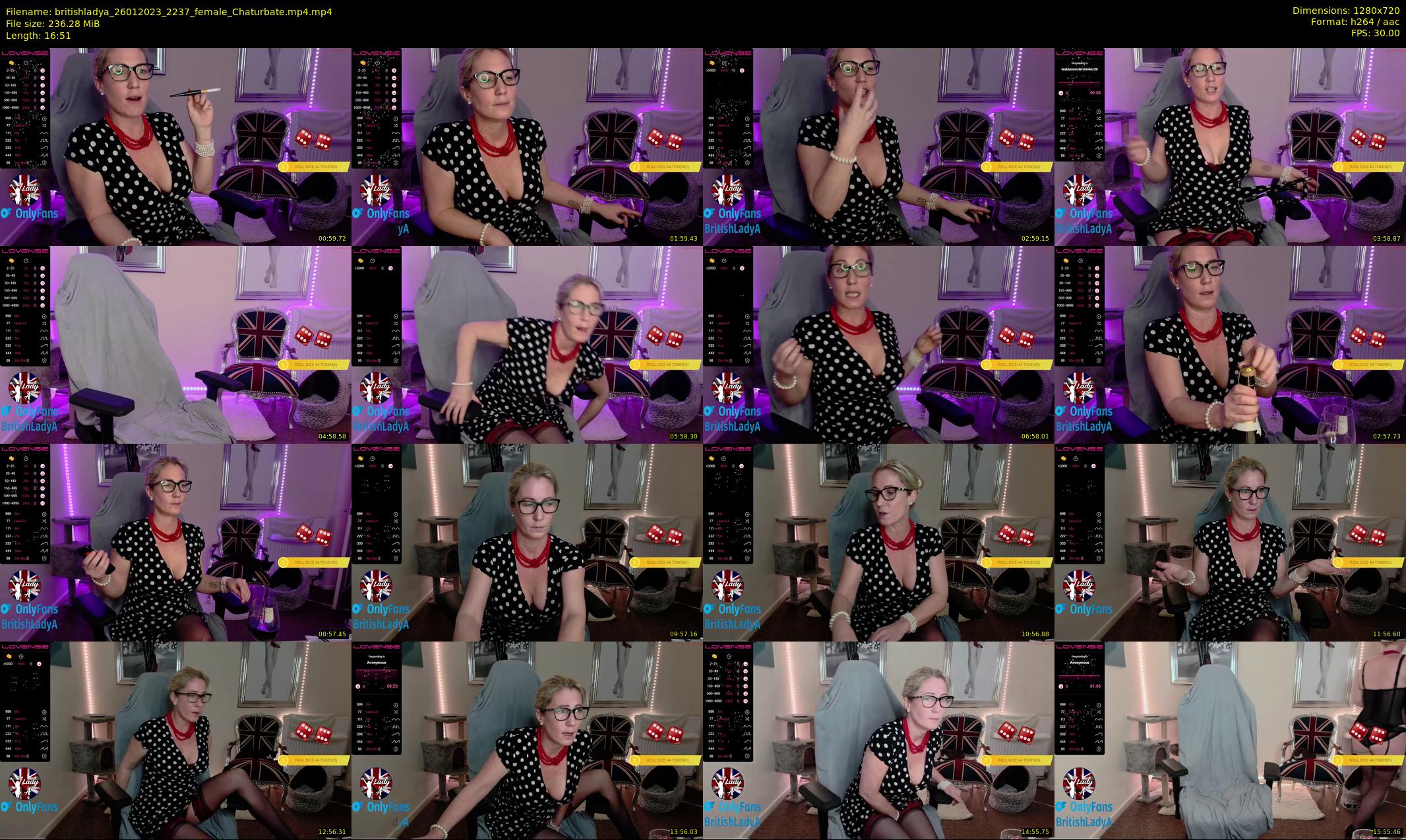 britishladya — 17 minute Chaturbate female cam show recording, 720p, Jan 26, 2023