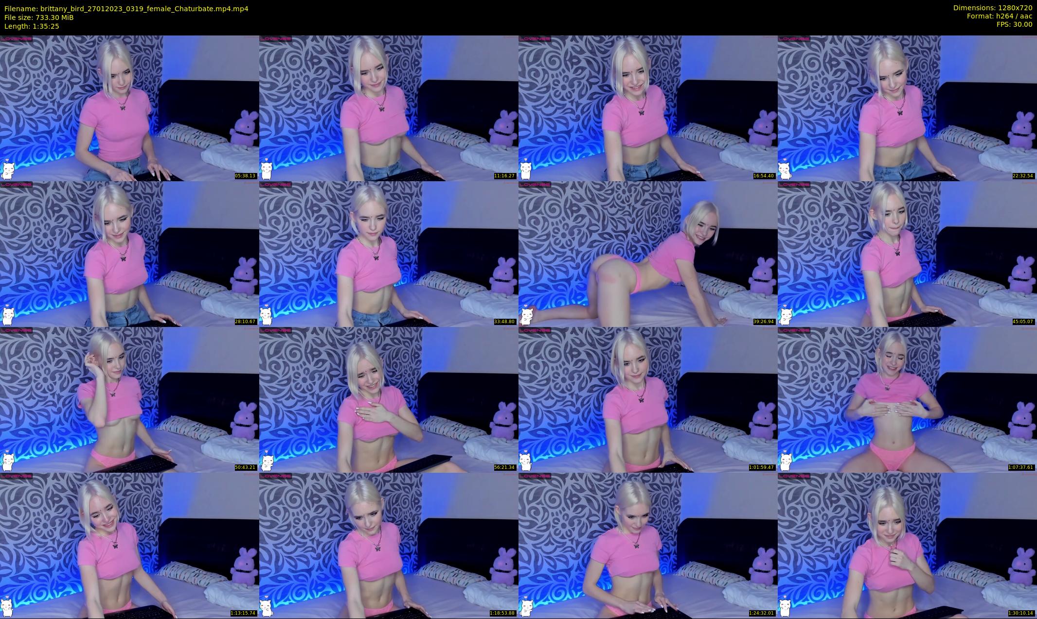 brittany_bird — 96 minute Chaturbate female cam show recording, 720p, Jan 27, 2023