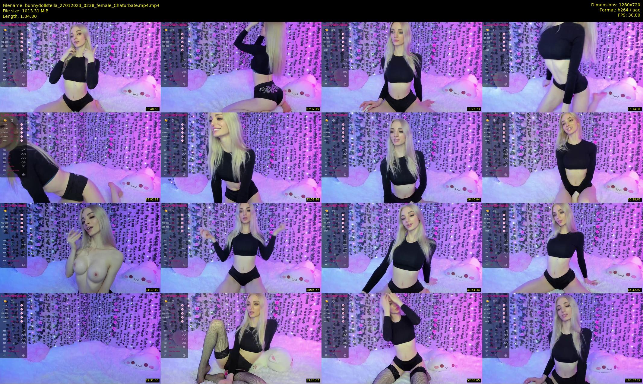 bunnydollstella — 65 minute Chaturbate female cam show recording, 720p, Jan 27, 2023