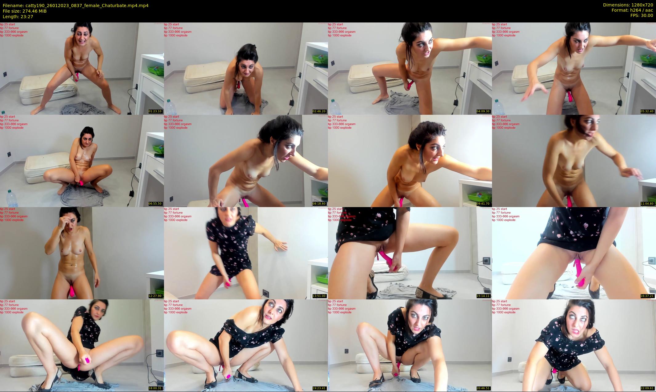 catty190 — 24 minute Chaturbate female cam show recording, 720p, Jan 26, 2023