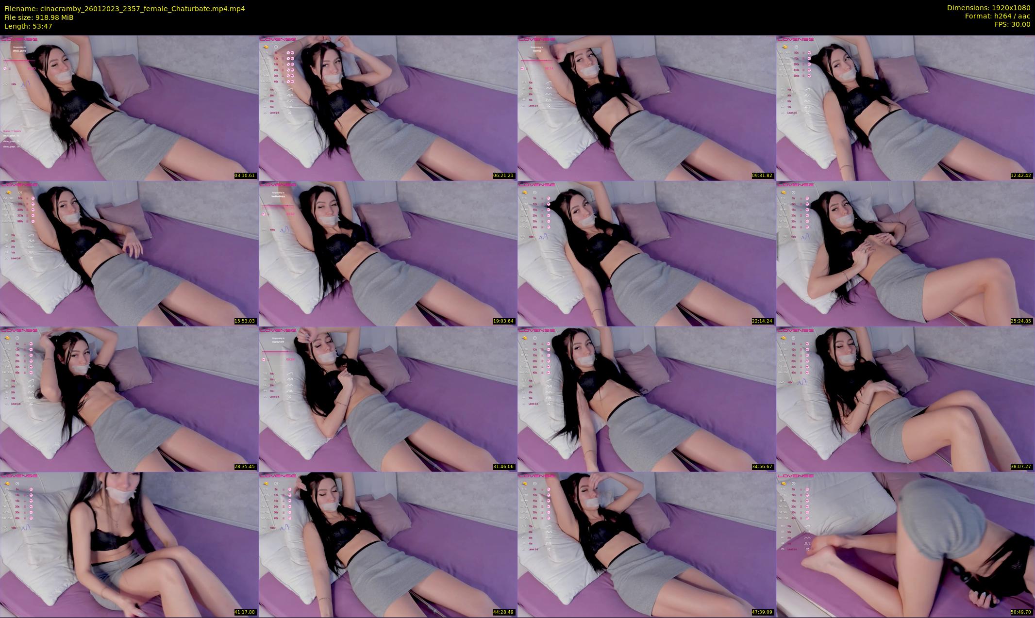 cinacramby — 54 minute Chaturbate female cam show recording, 1080p, Jan 26, 2023