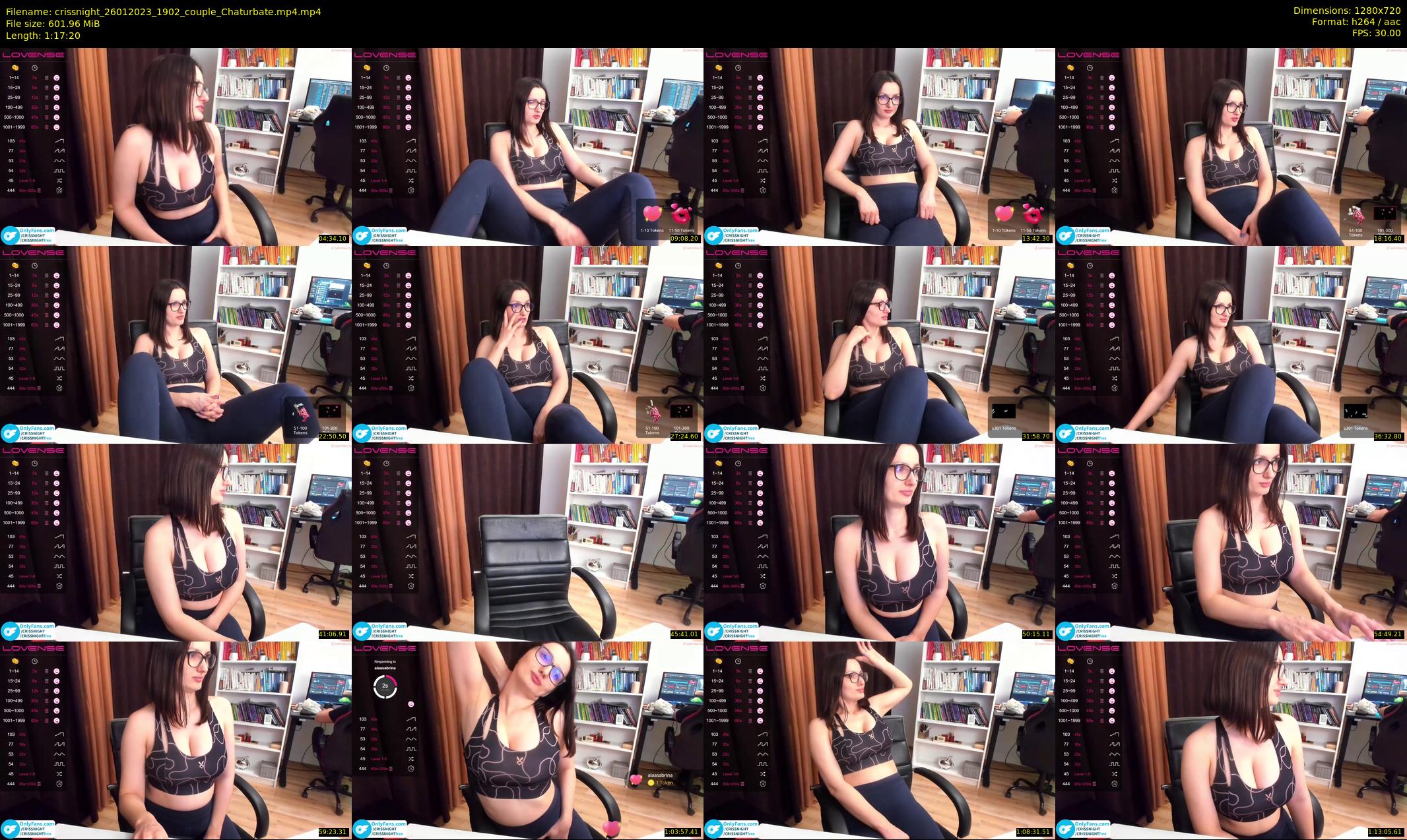 crissnight — 78 minute Chaturbate female cam show recording, 720p, Jan 26, 2023