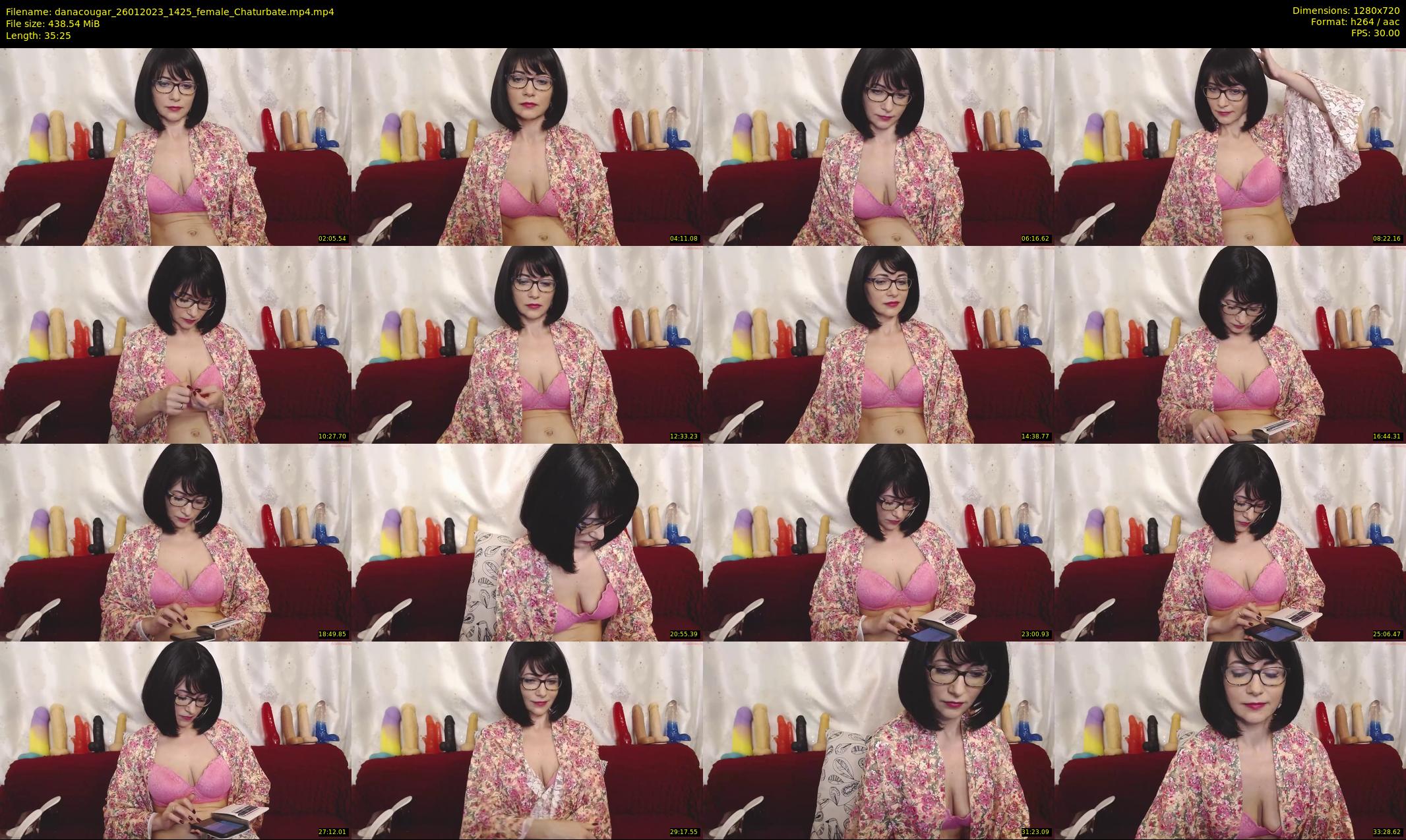 danacougar — 36 minute Chaturbate female cam show recording, 720p, Jan 26, 2023