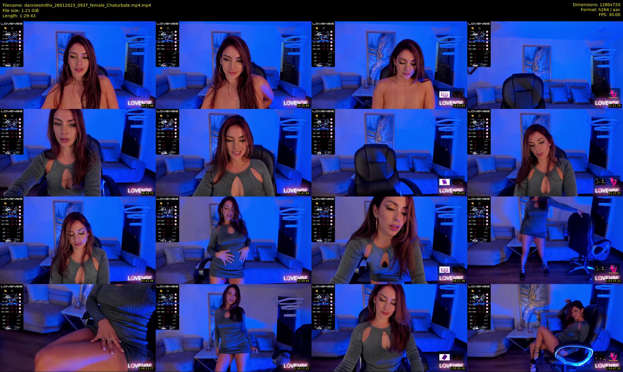 danniesmithx — 90 minute Chaturbate female cam show recording, 720p, Jan 26, 2023
