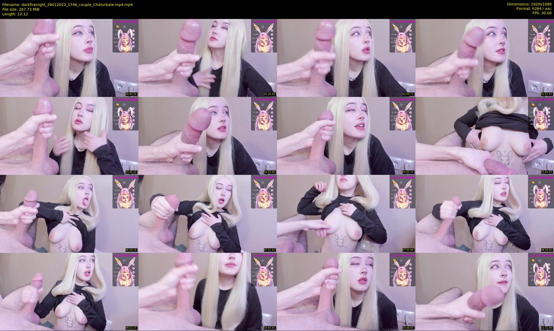 darkfirenight — 13 minute Chaturbate couple cam show recording, 1080p, Jan 26, 2023