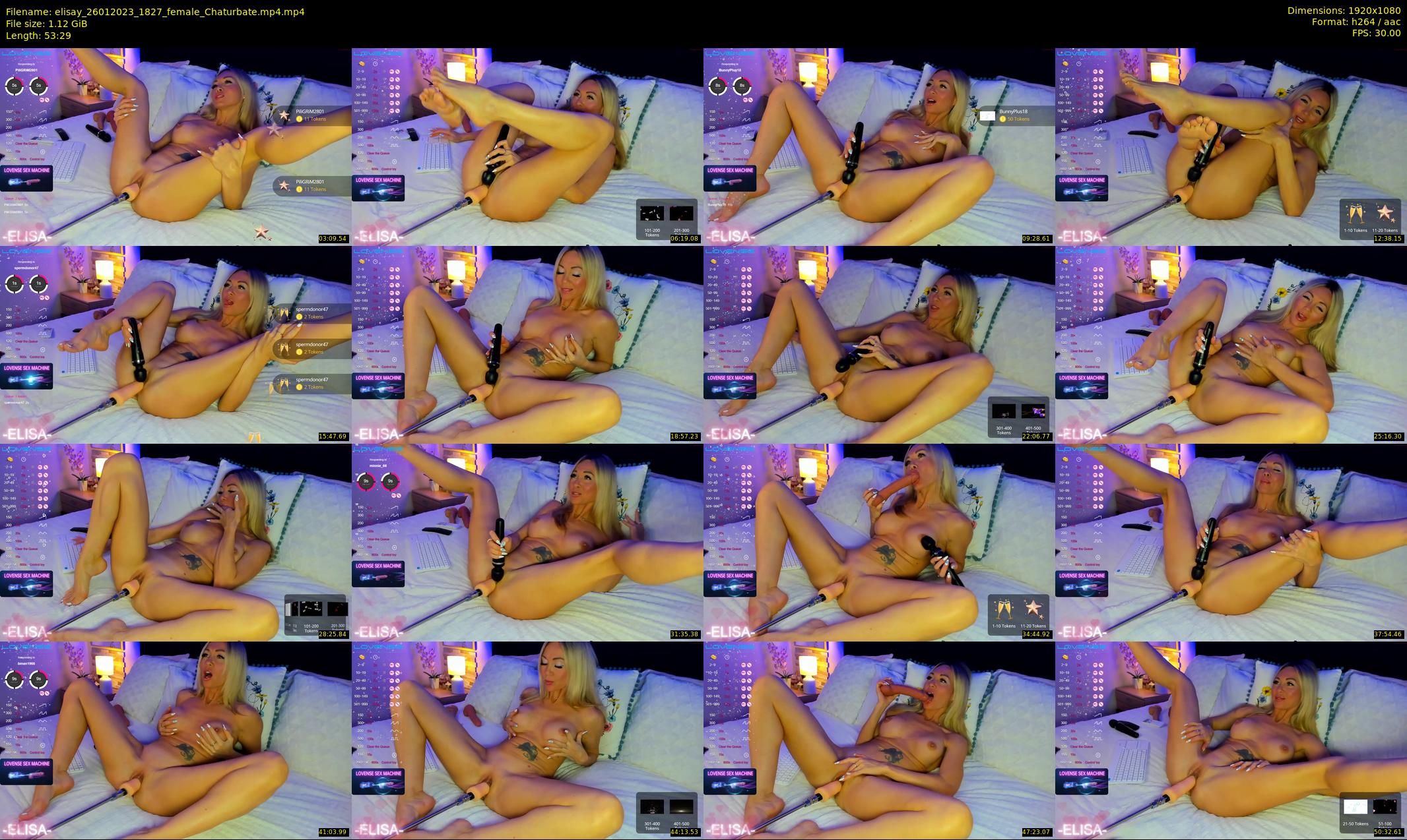 elisay — 54 minute Chaturbate female cam show recording, 1080p, Jan 26, 2023
