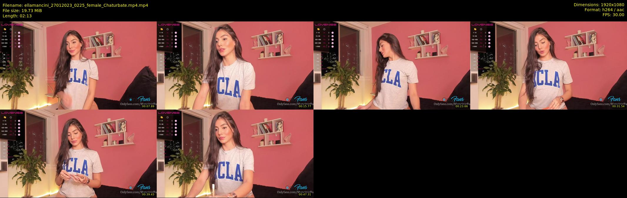 ellamancini — 3 minute Chaturbate female cam show recording, 1080p, Jan 27, 2023