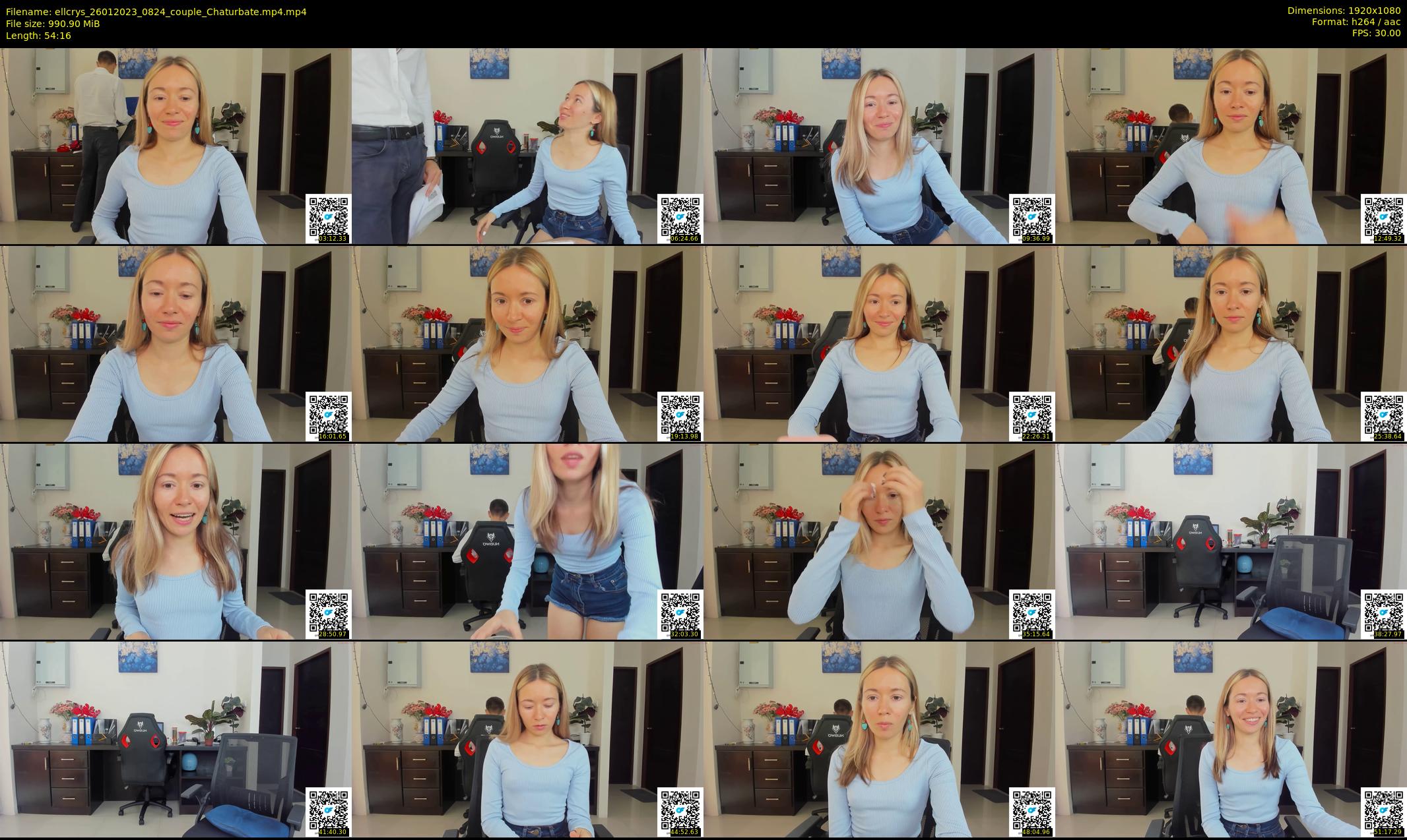 ellcrys — 55 minute Chaturbate couple cam show recording, 1080p, Jan 26, 2023