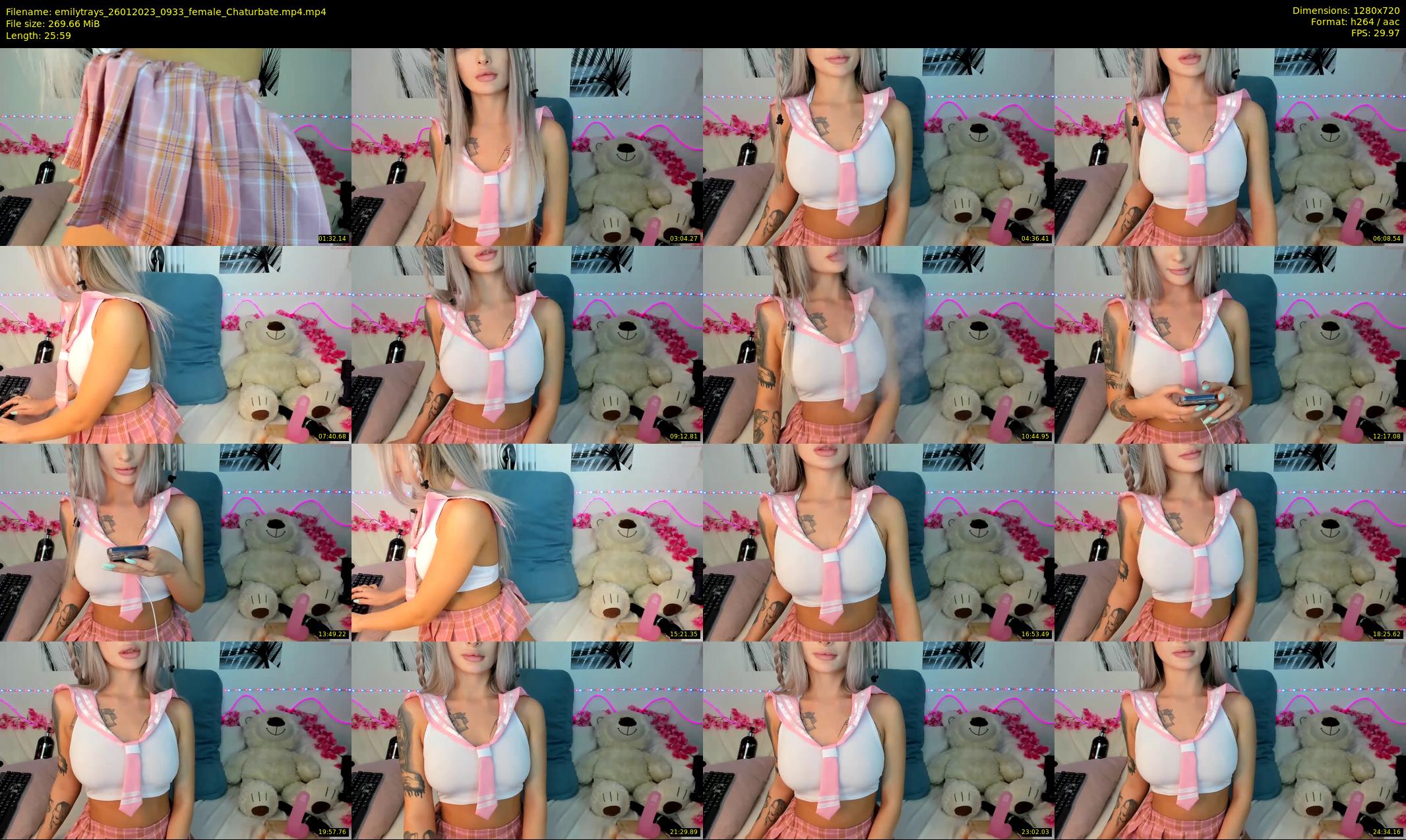 emilytrays — 26 minute Chaturbate female cam show recording, 720p, Jan 26, 2023