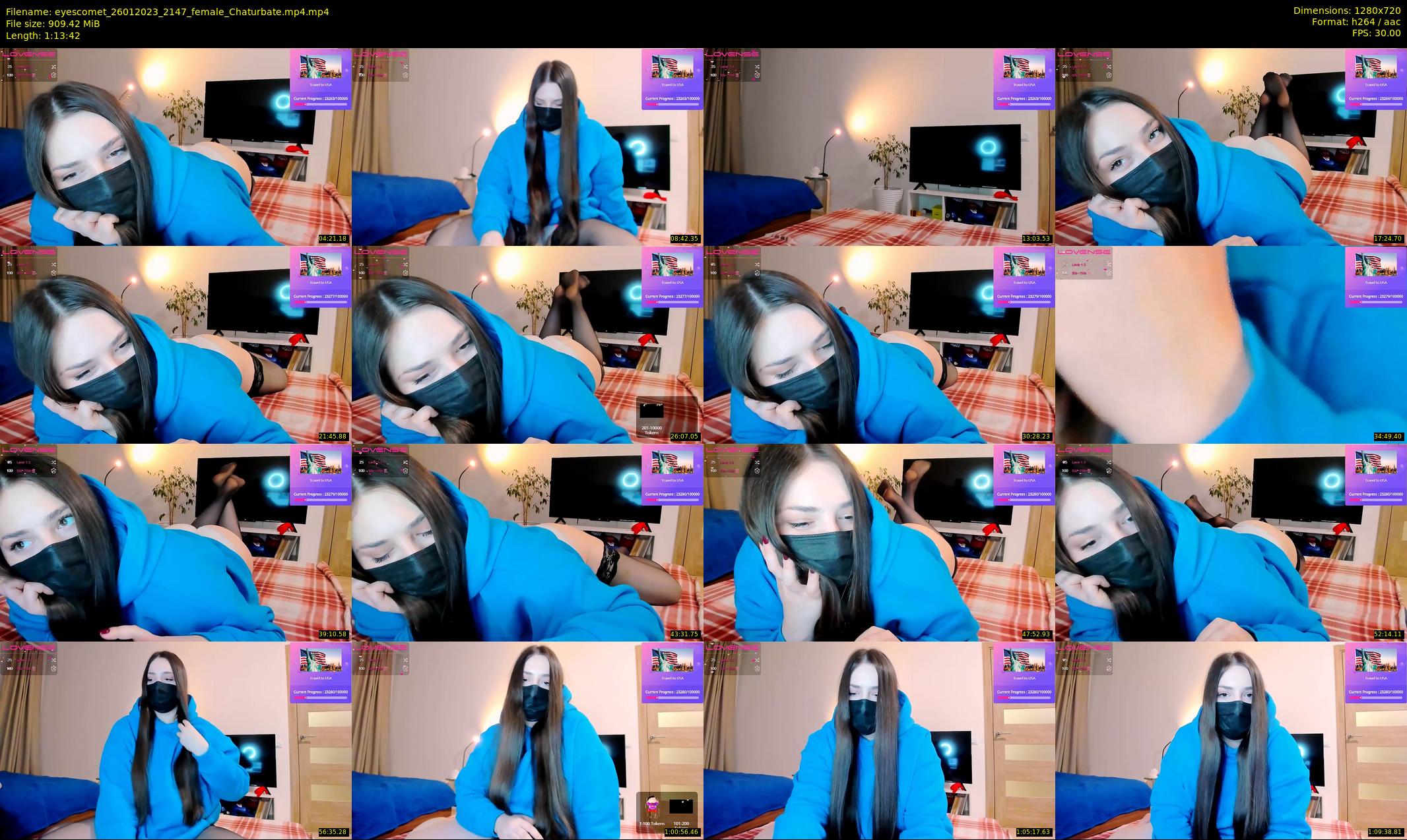 eyescomet — 74 minute Chaturbate female cam show recording, 720p, Jan 26, 2023