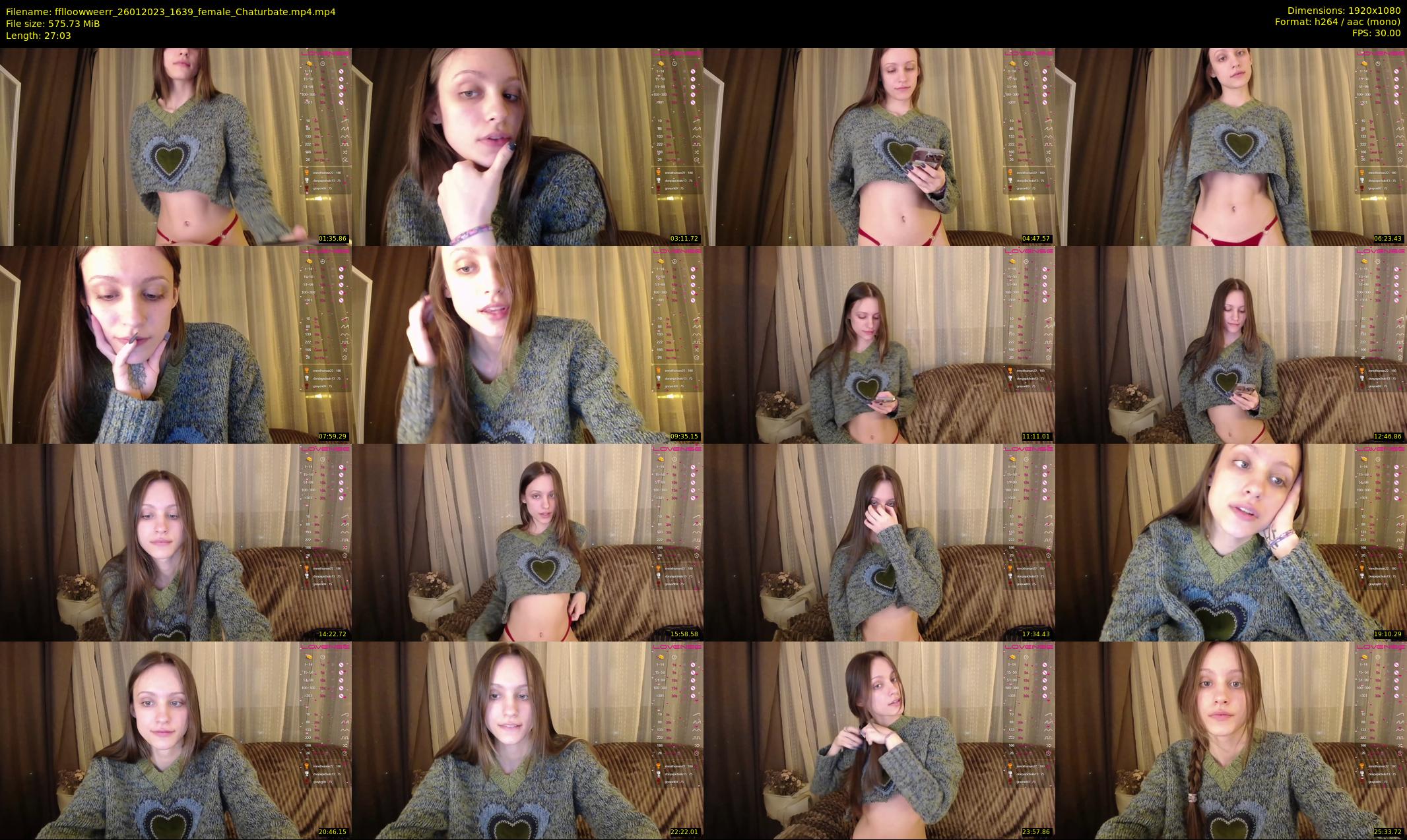 fflloowweerr — 28 minute Chaturbate couple cam show recording, 1080p, Jan 26, 2023