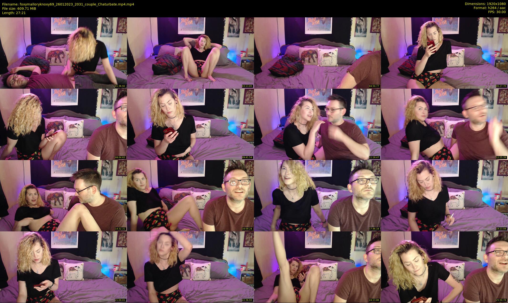 foxymalloryknoxy69 — 28 minute Chaturbate couple cam show recording, 1080p, Jan 26, 2023