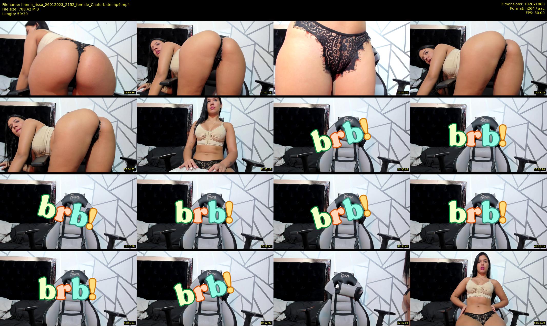 hanna_risso — 60 minute Chaturbate female cam show recording, 1080p, Jan 26, 2023
