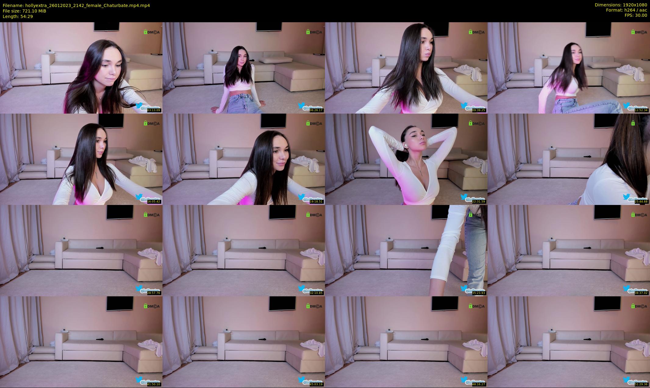 hollyextra — 55 minute Chaturbate female cam show recording, 1080p, Jan 26, 2023