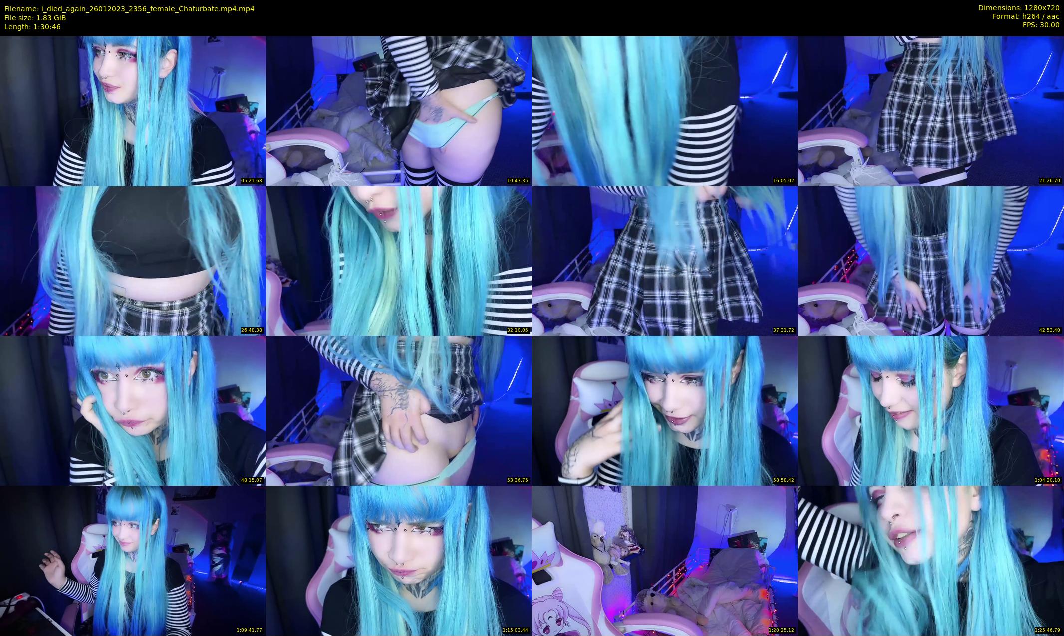 i_died_again — 91 minute Chaturbate female cam show recording, 720p, Jan 26, 2023