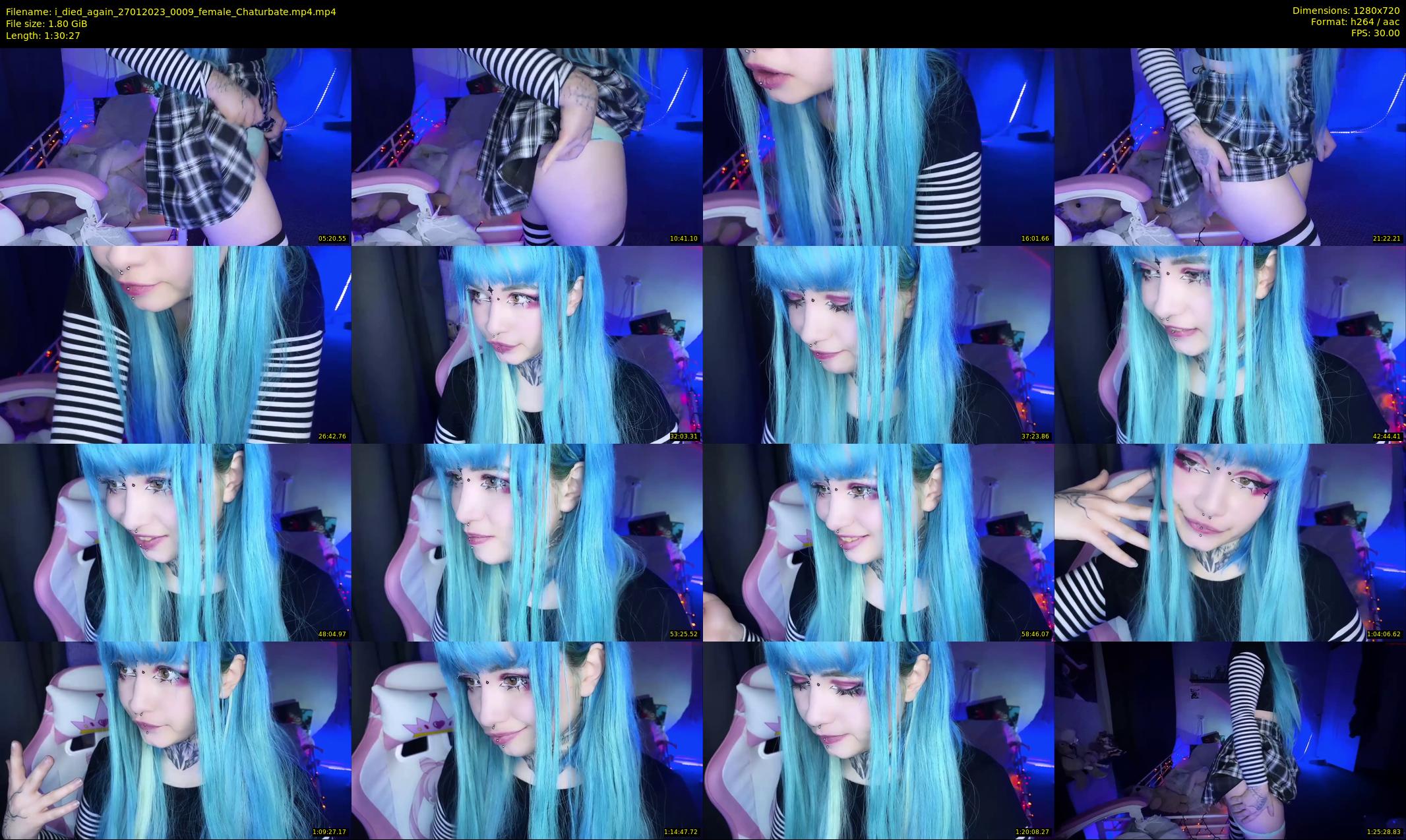 i_died_again — 91 minute Chaturbate female cam show recording, 720p, Jan 27, 2023