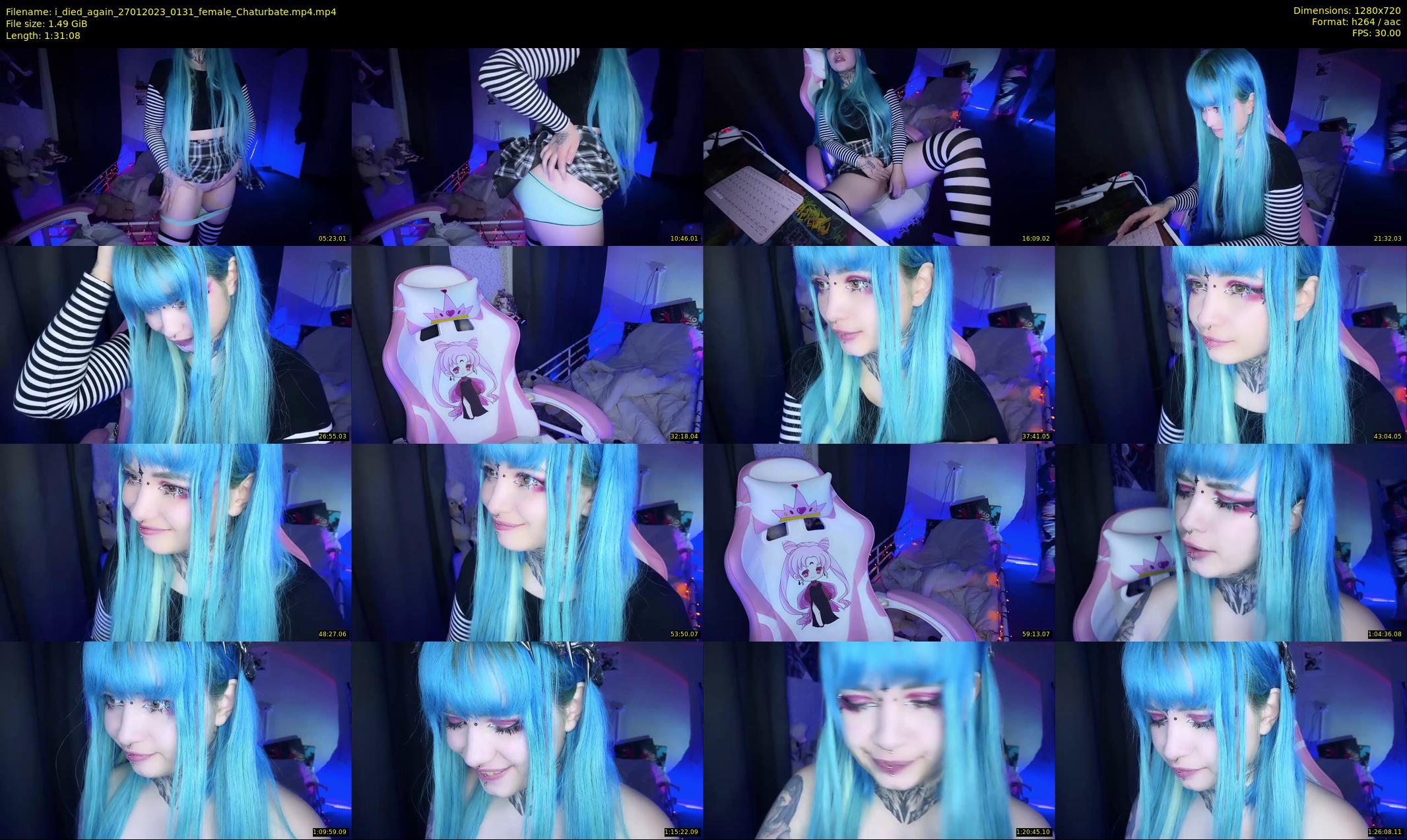 i_died_again — 92 minute Chaturbate female cam show recording, 720p, Jan 27, 2023