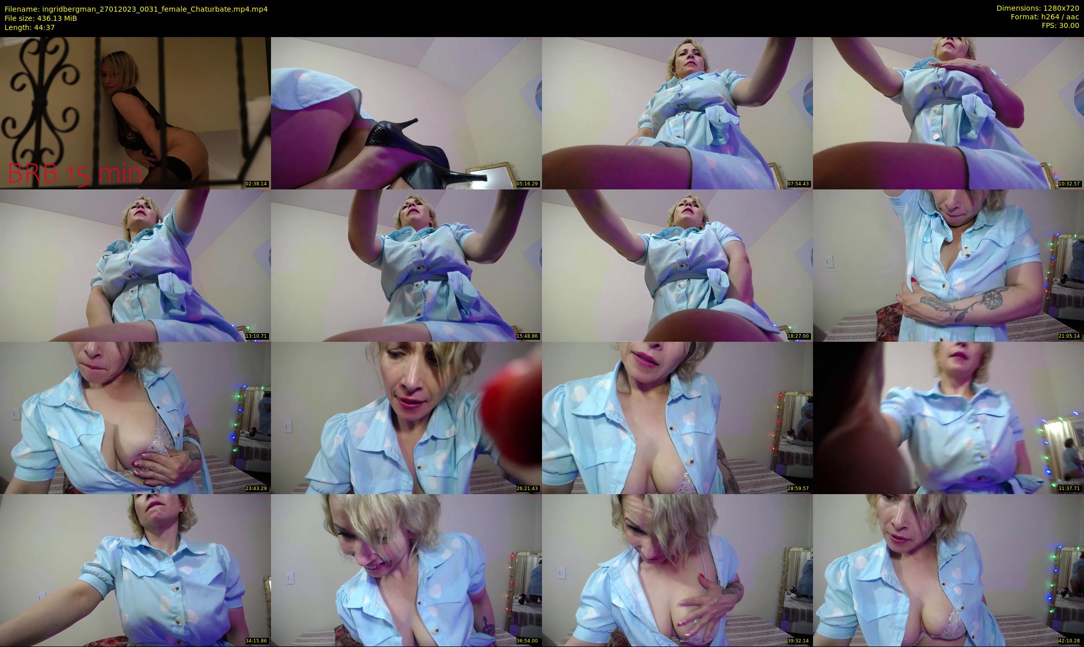 ingridbergman — 45 minute Chaturbate female cam show recording, 720p, Jan 27, 2023