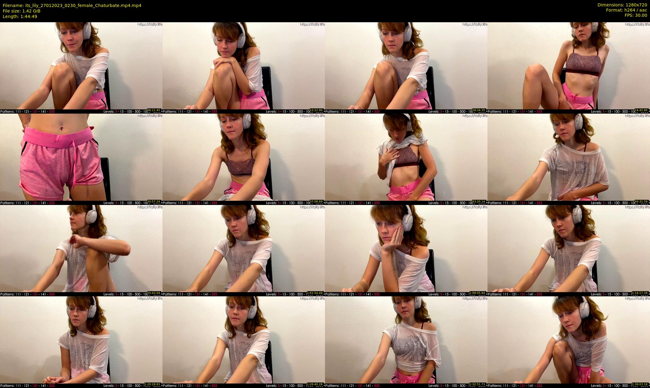 its_lily — 105 minute Chaturbate female cam show recording, 720p, Jan 27, 2023