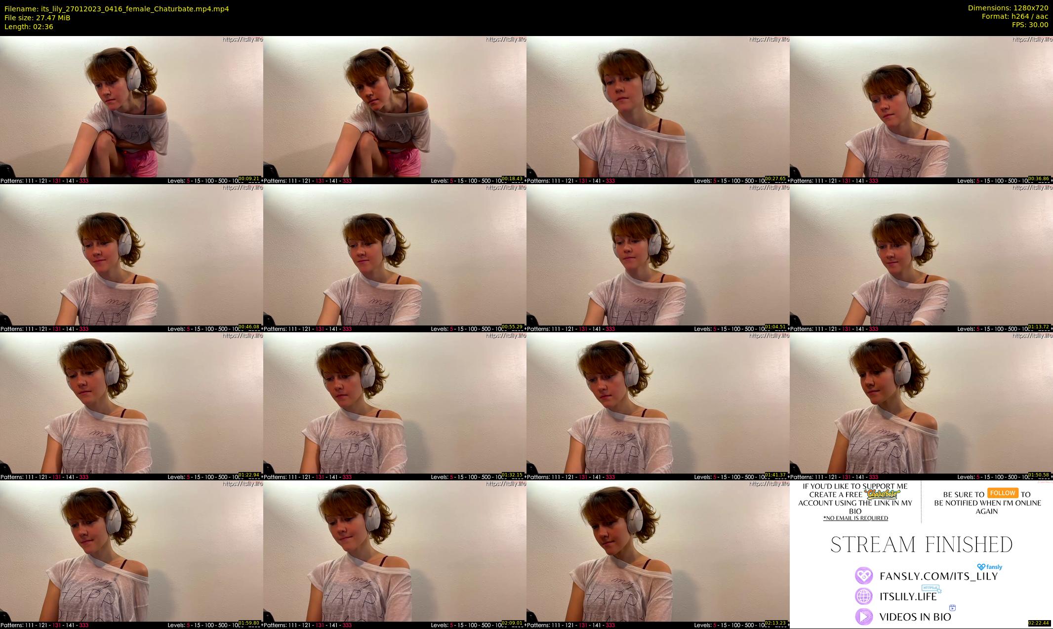 its_lily — 3 minute Chaturbate female cam show recording, 720p, Jan 27, 2023