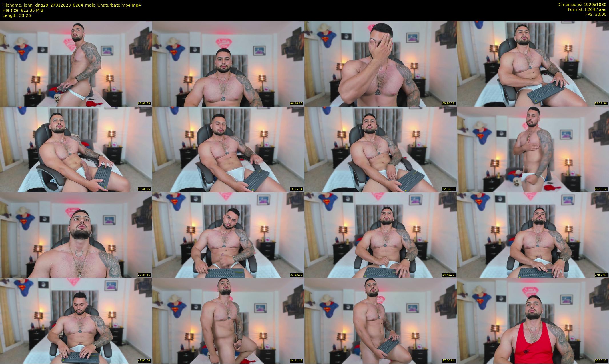 john_king29 — 54 minute Chaturbate male cam show recording, 1080p, Jan 27, 2023