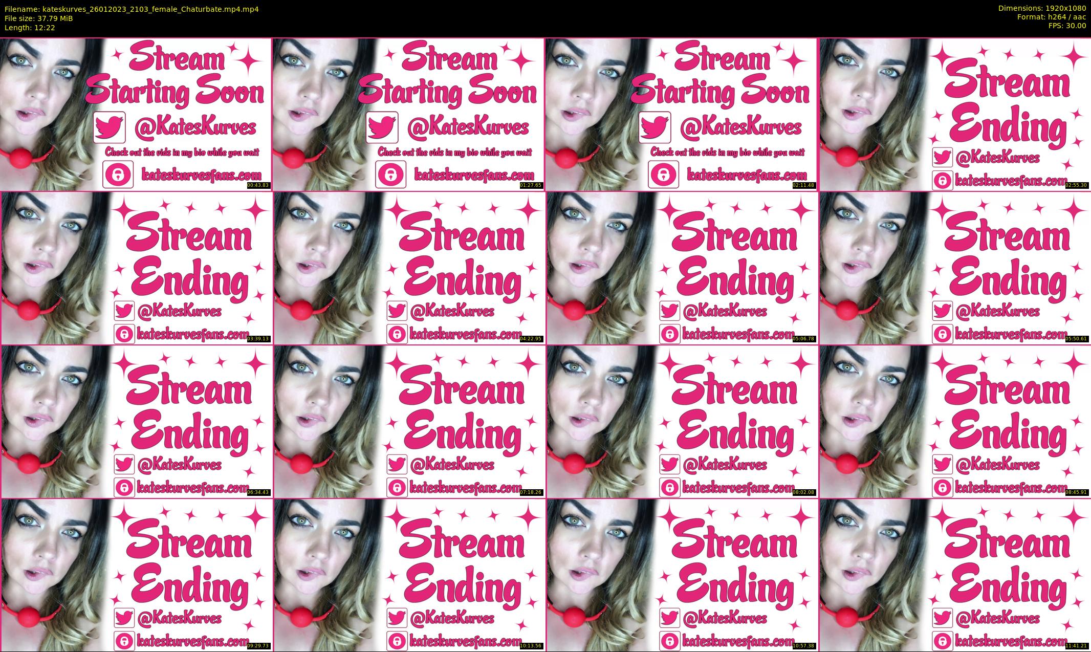 kateskurves — 13 minute Chaturbate female cam show recording, 1080p, Jan 26, 2023