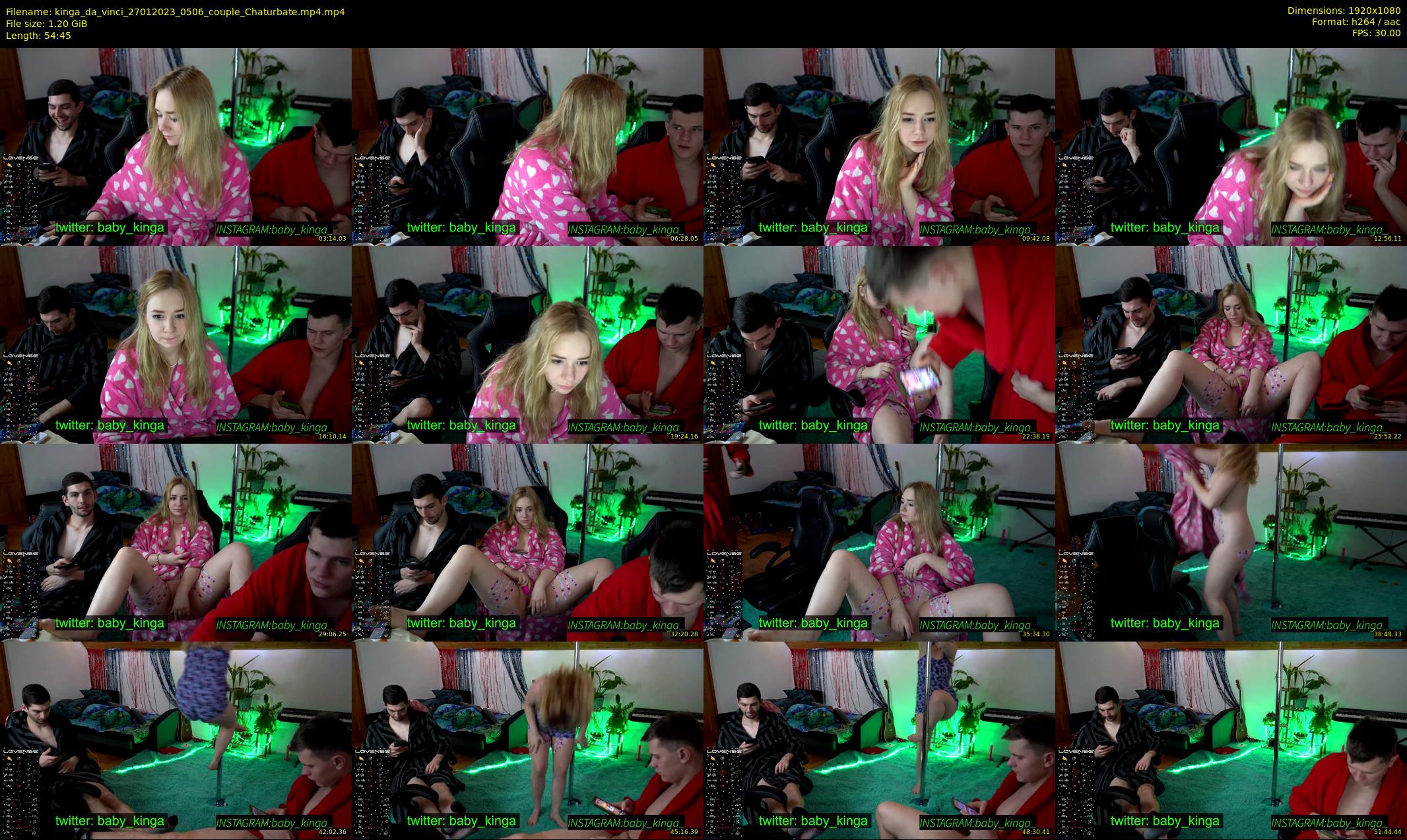 kinga_da_vinci — 55 minute Chaturbate couple cam show recording, 1080p, Jan 27, 2023